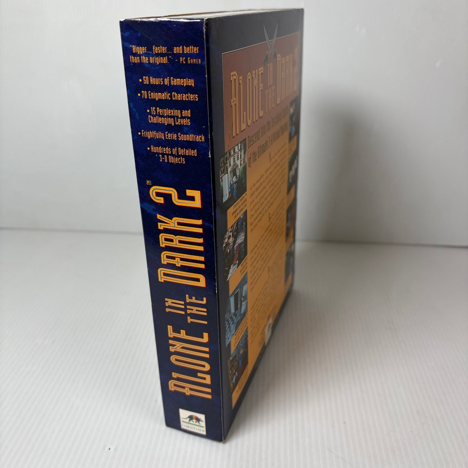 Alone in the Dark 2 Big Box PC CD-ROM w/  Alone in Dark 1 Adventure Game Horror