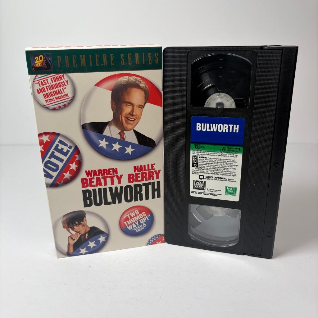 Bulworth VHS 1998 Warren Beatty Halle Berry 20th Century Fox Premiere Series