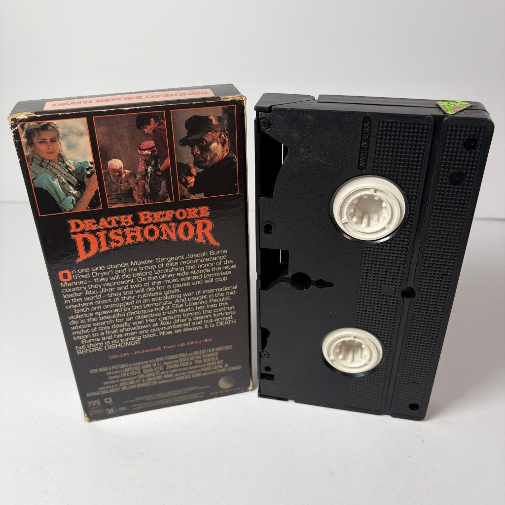 Death Before Dishonor VHS 1987 New World Video Fred Dryer Action Ex-Rental