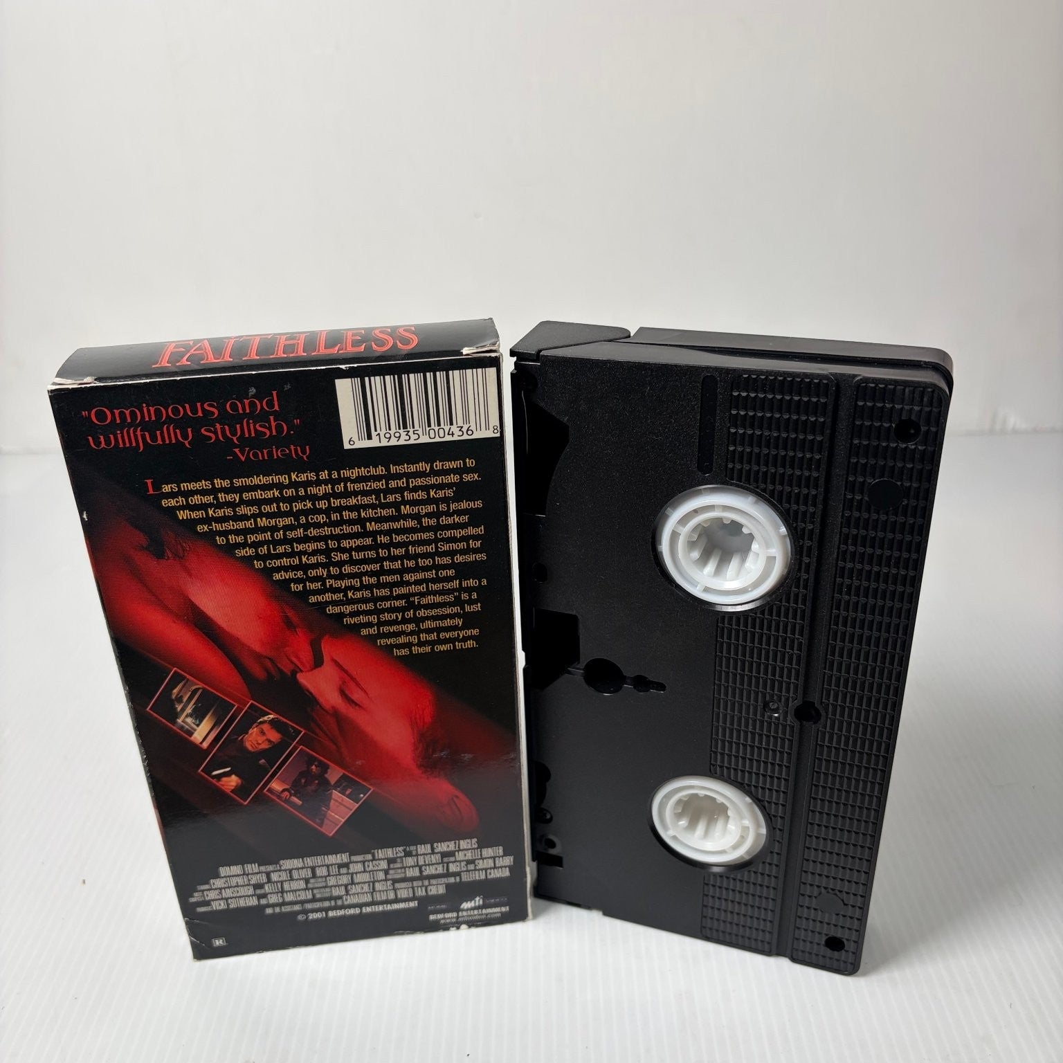Faithless VHS 2001 Erotic Thriller Drama Bedford Entertainment