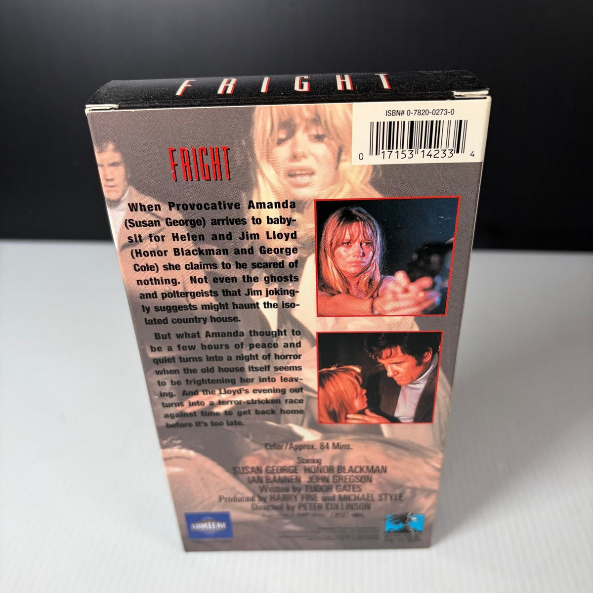 Fright VHS 1971 British Babysitter Horror Suspense Rare US Release Susan George