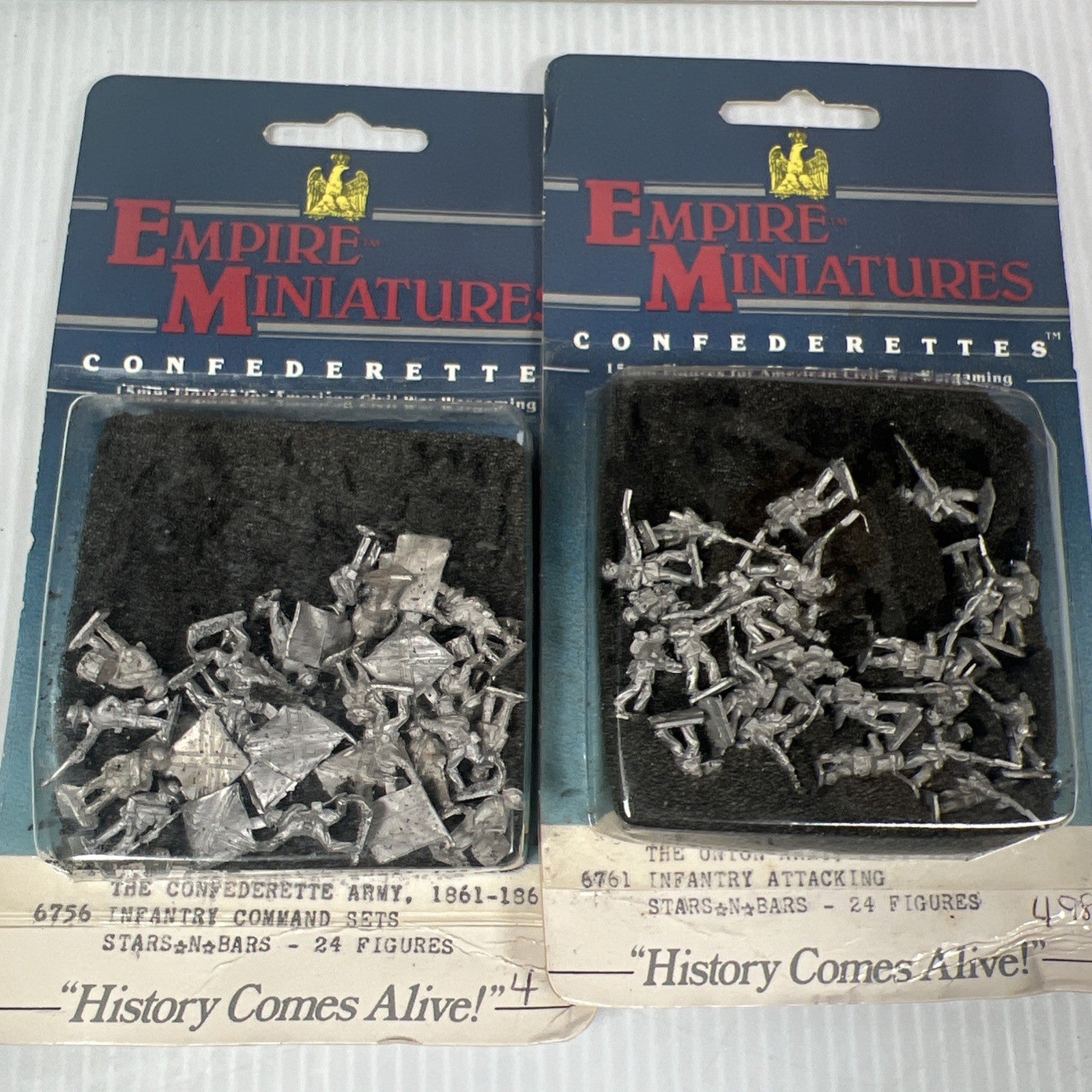 Empire Games  Stars N Bars 3rd Ed 1985 Unpunched W/ Confederate Miniatures