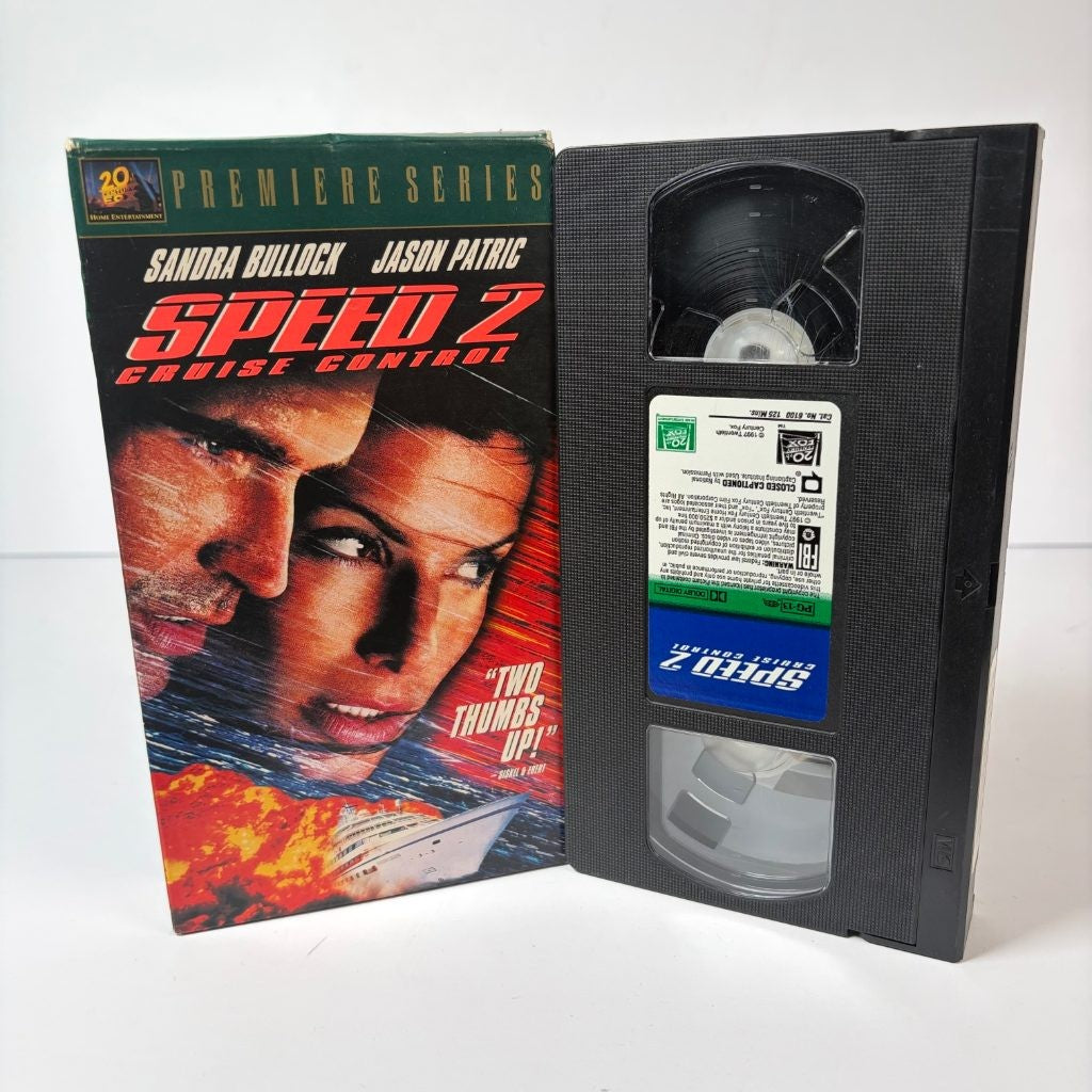 Speed 2 Cruise Control VHS Sandra Bullock Jason Patric 1997 Premiere Series