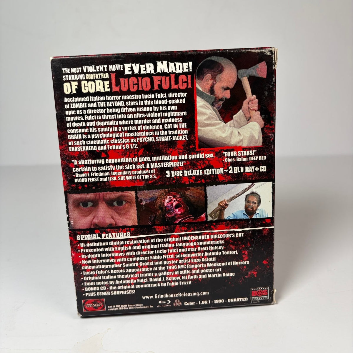 Cat in the Brain Blu-ray 1990 Lucio Fulci Deluxe Edition w/ Soundtrack Complete