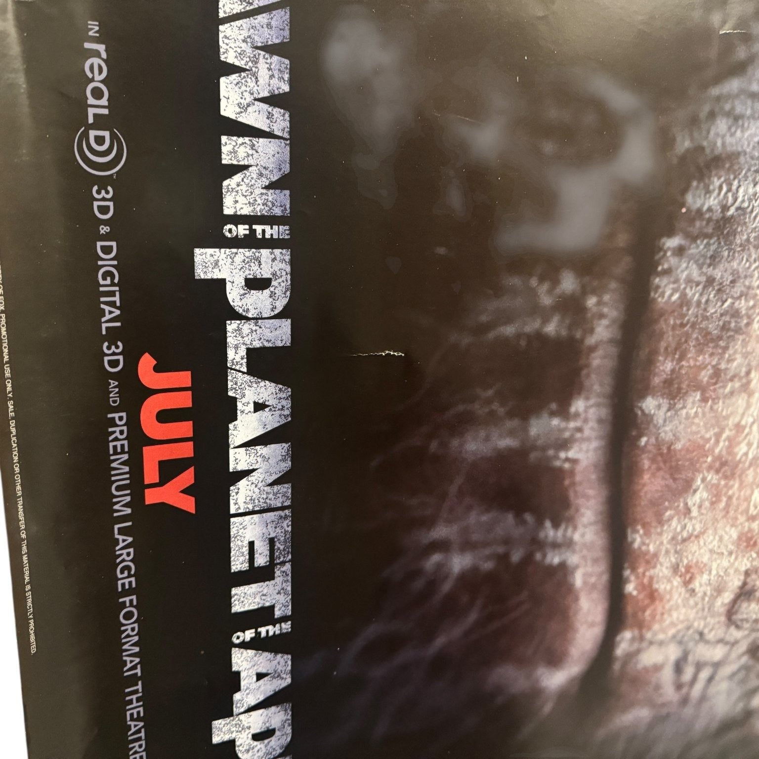 Dawn of the Planet of the Apes 2014 Original Double Sided One-Sheet Movie Poster