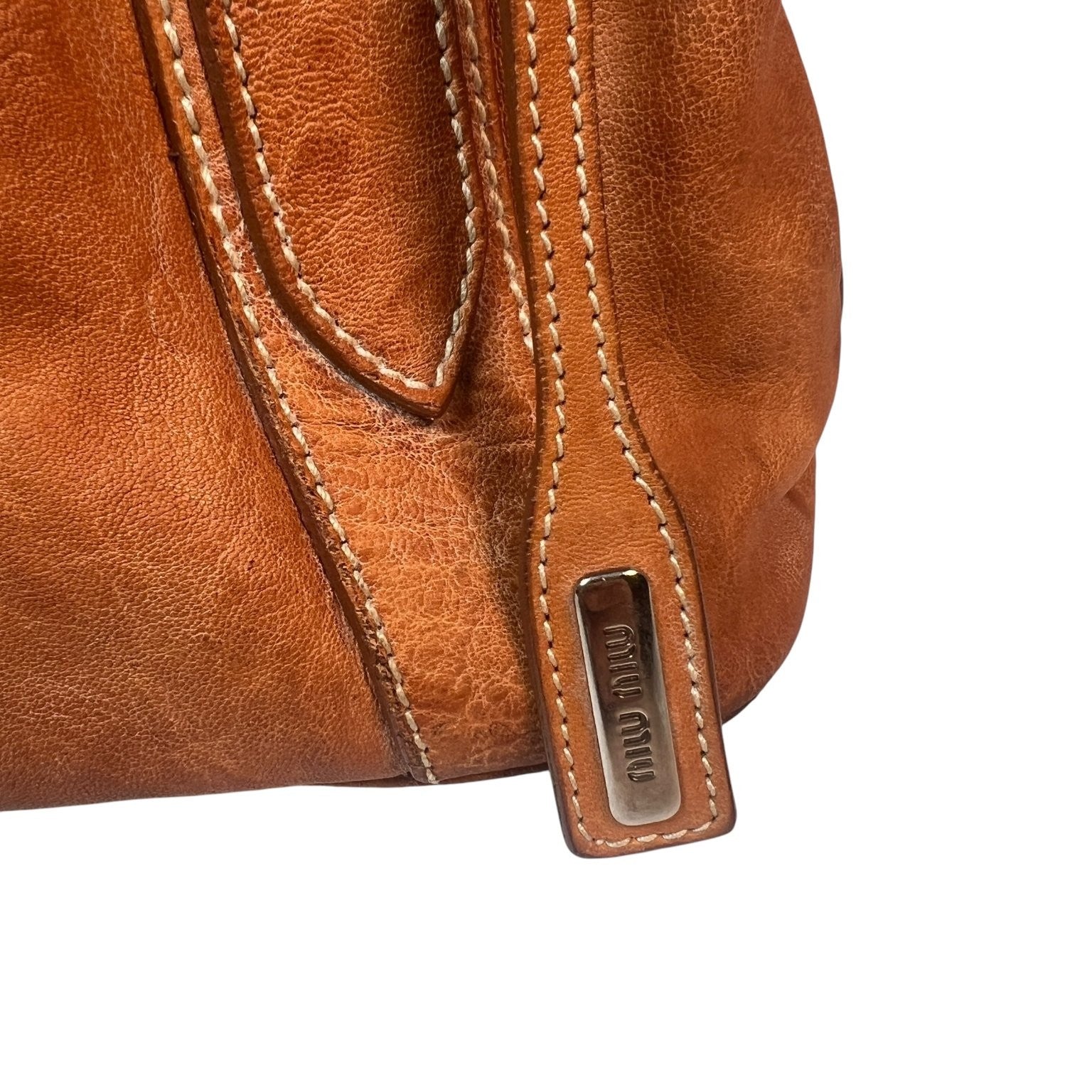 Miu Miu Women's Lambskin Leather Semi-Shoulder Bag