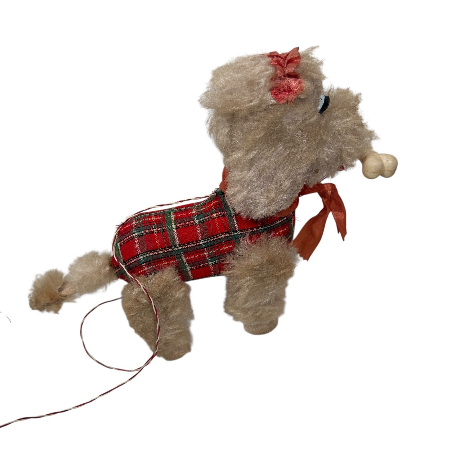 VTG 1960s Rosko Japan Battery Operated Mimi Poodle Toy W/ Bone (Read Desc)