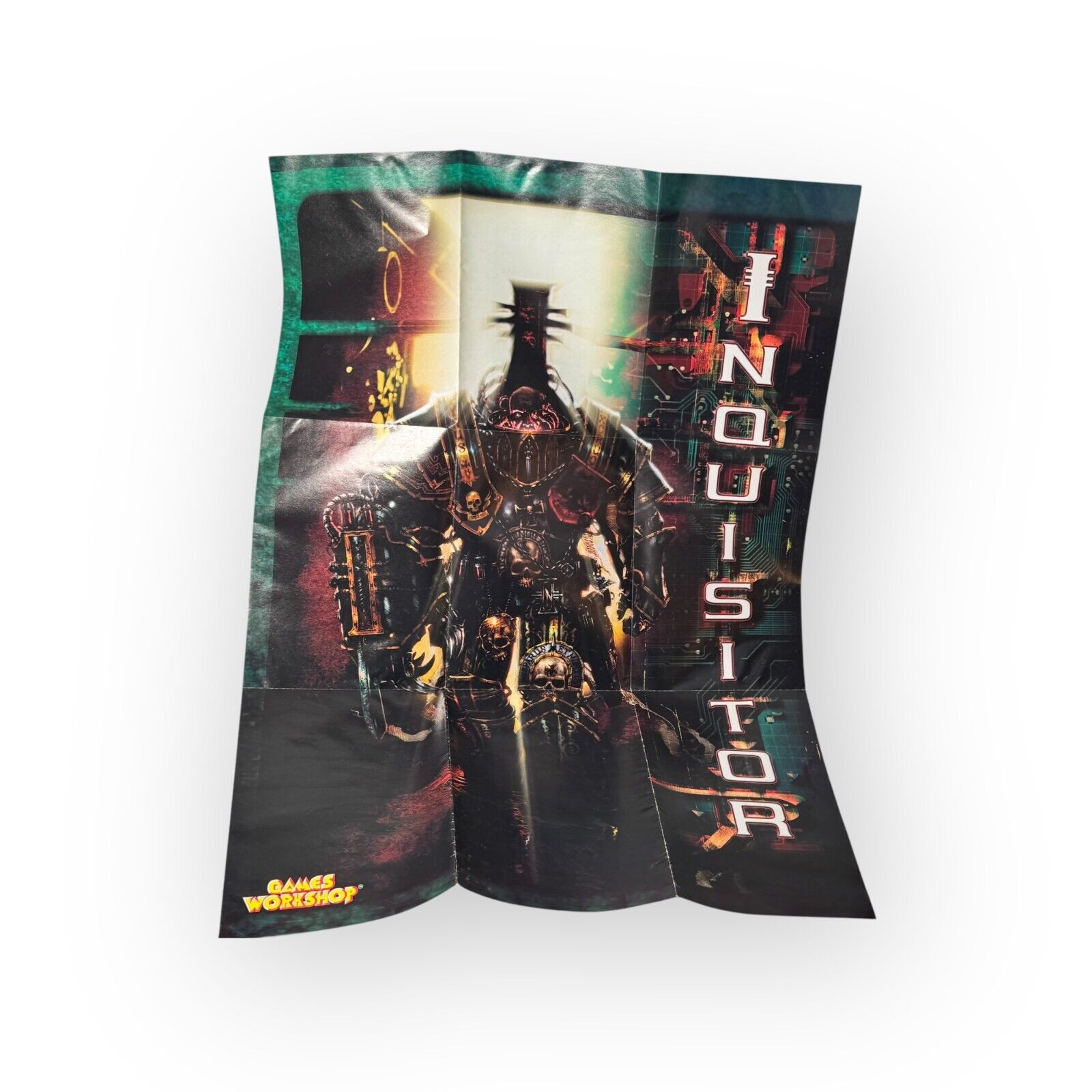 Games Workshop Warhammer 40K Inquisitor Poster w/ Retailer List 2x Sided