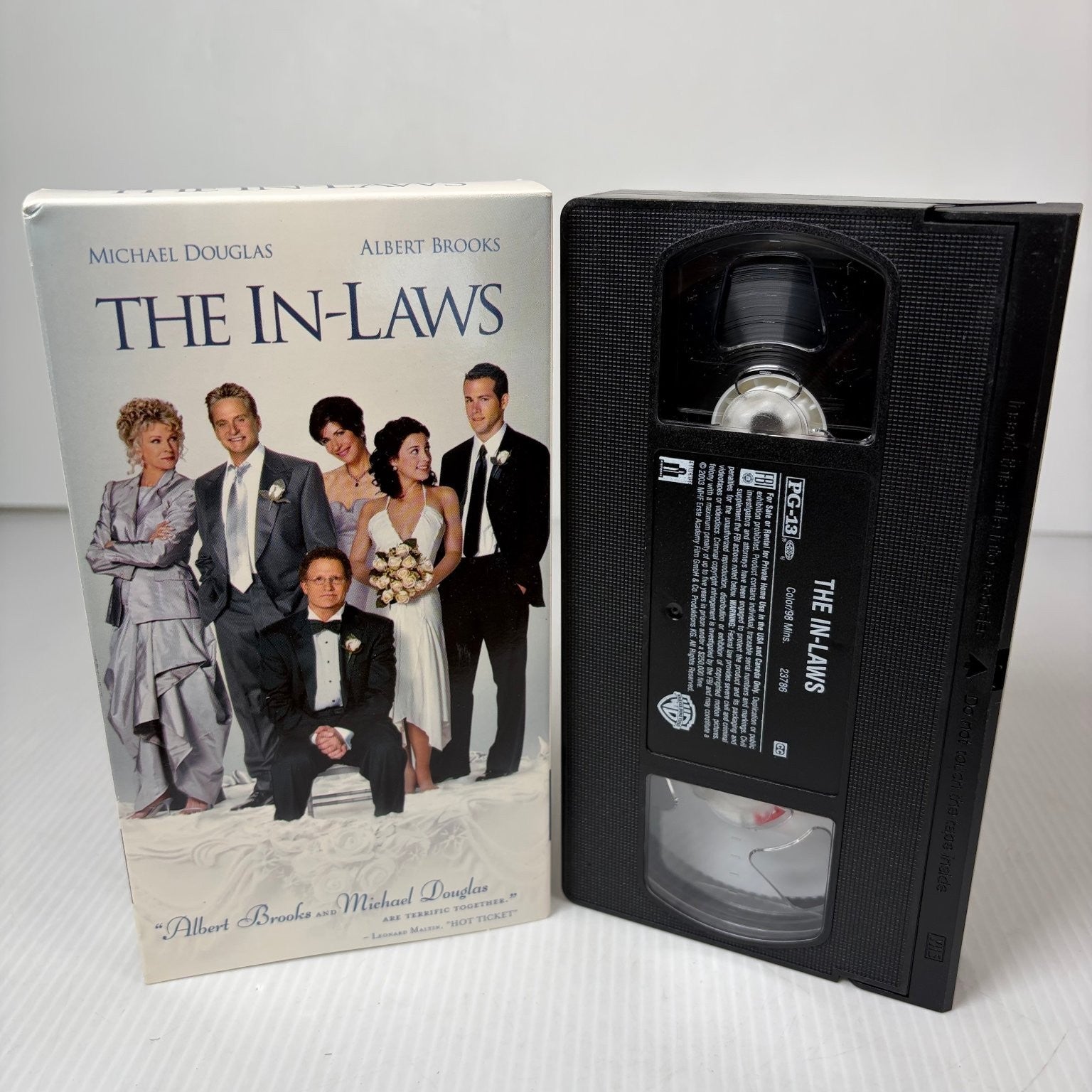 The In-Laws VHS 2003 Action Comedy Michael Douglas Albert Brooks Warner Bros.
