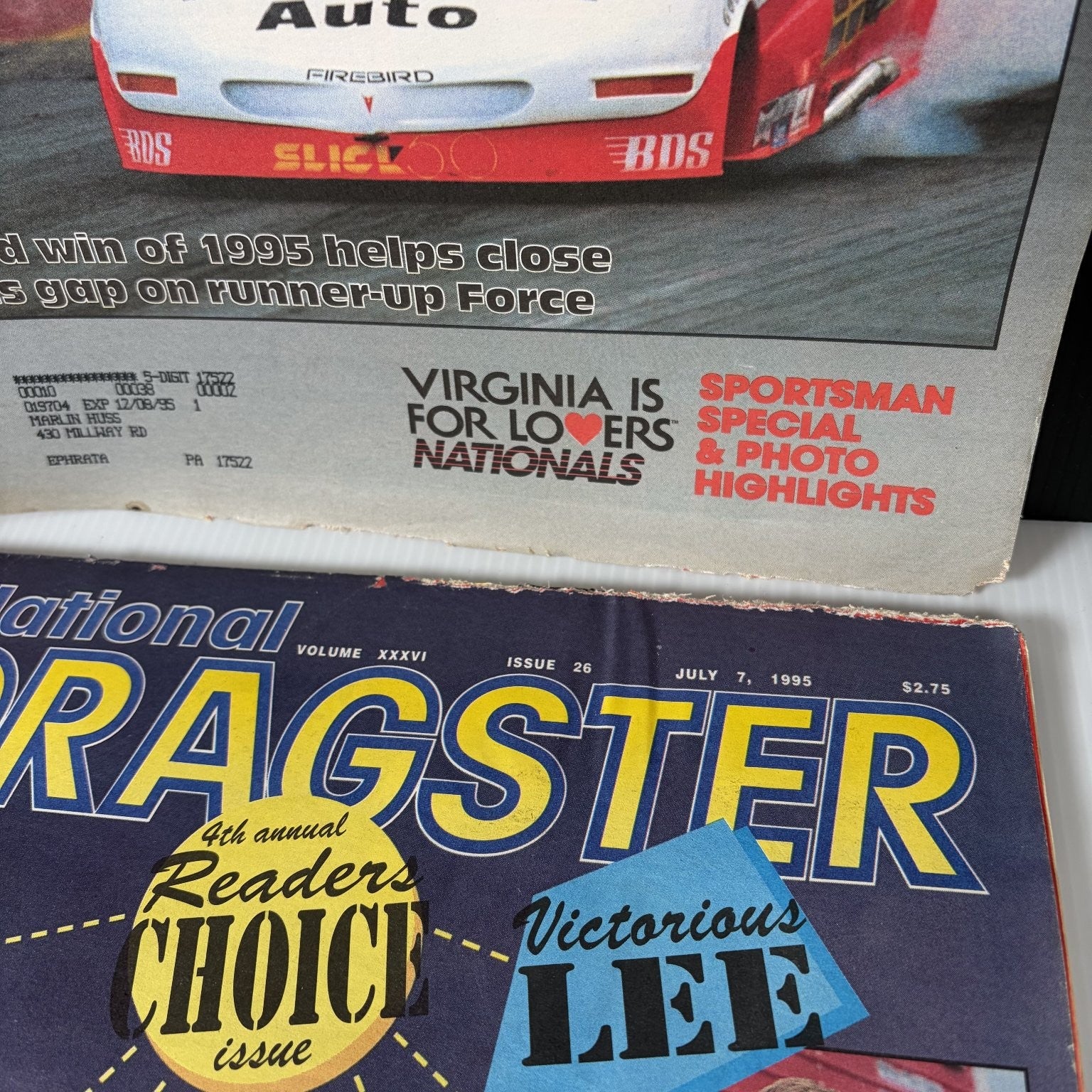 Lot of 20 National Dragster Magazine May - July 1995 NHRA Racing