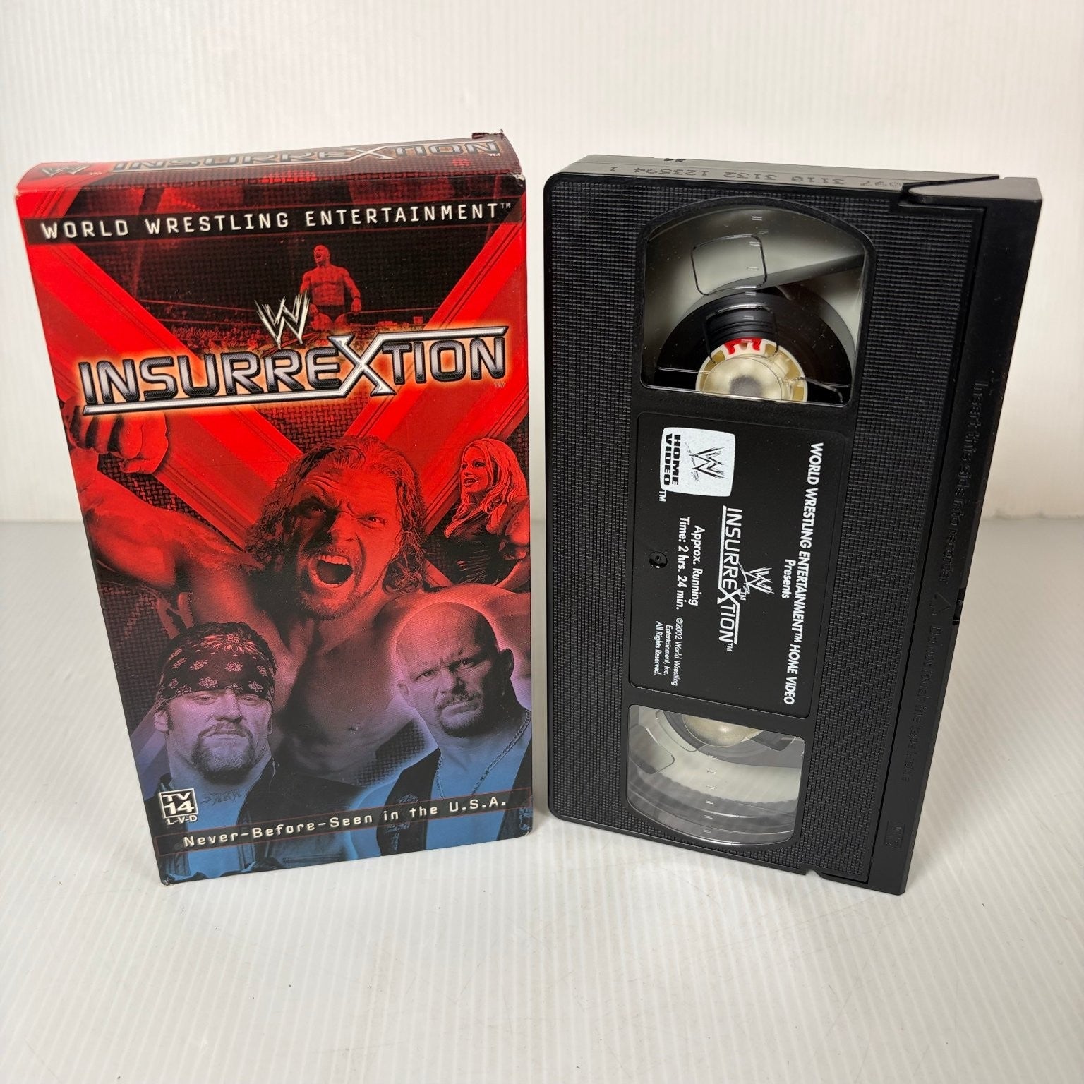 WWE Insurrextion VHS 2002 Wrestling UK PPV WWE Home Video Undertaker HHH
