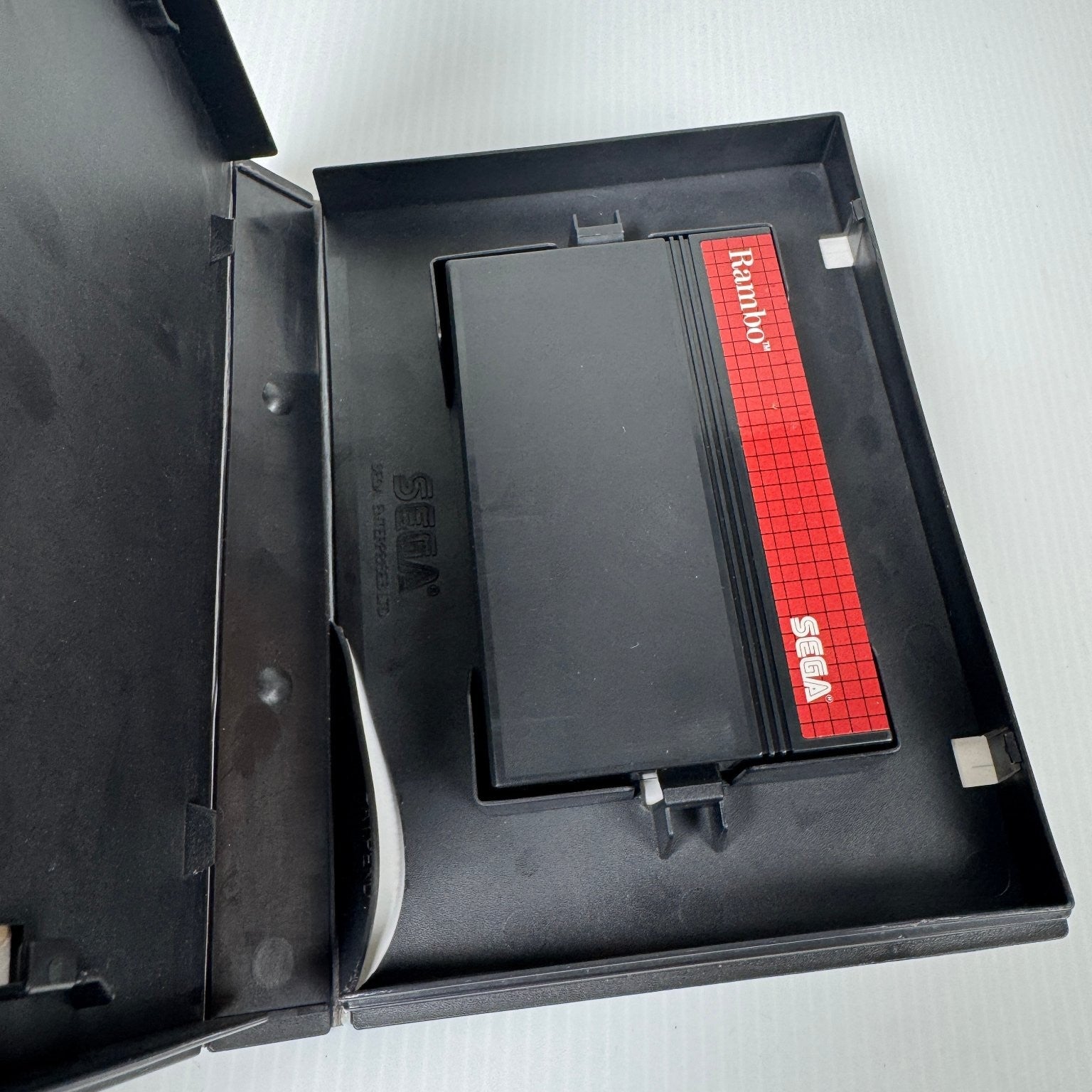 Rambo First Blood Part II Sega Master System Game Shooter Case & Cartridge