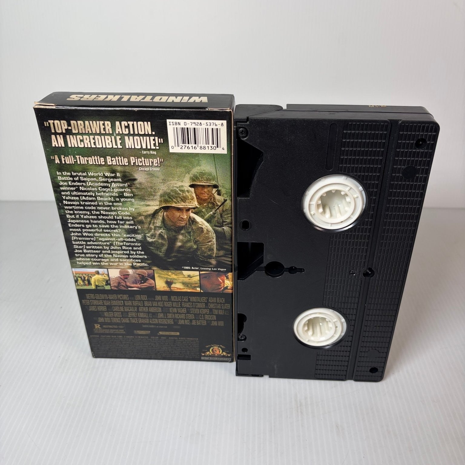 Windtalkers VHS 2002 War Action John Woo Nicolas Cage MGM