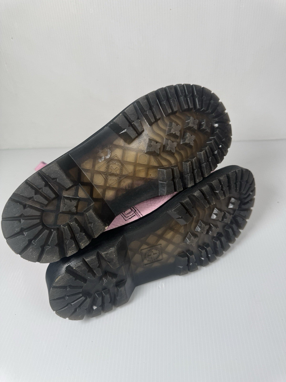 Doc Martens Bex Heart P-O Boot, Pale Pink-Black Women’s Size 5 (EU 36)