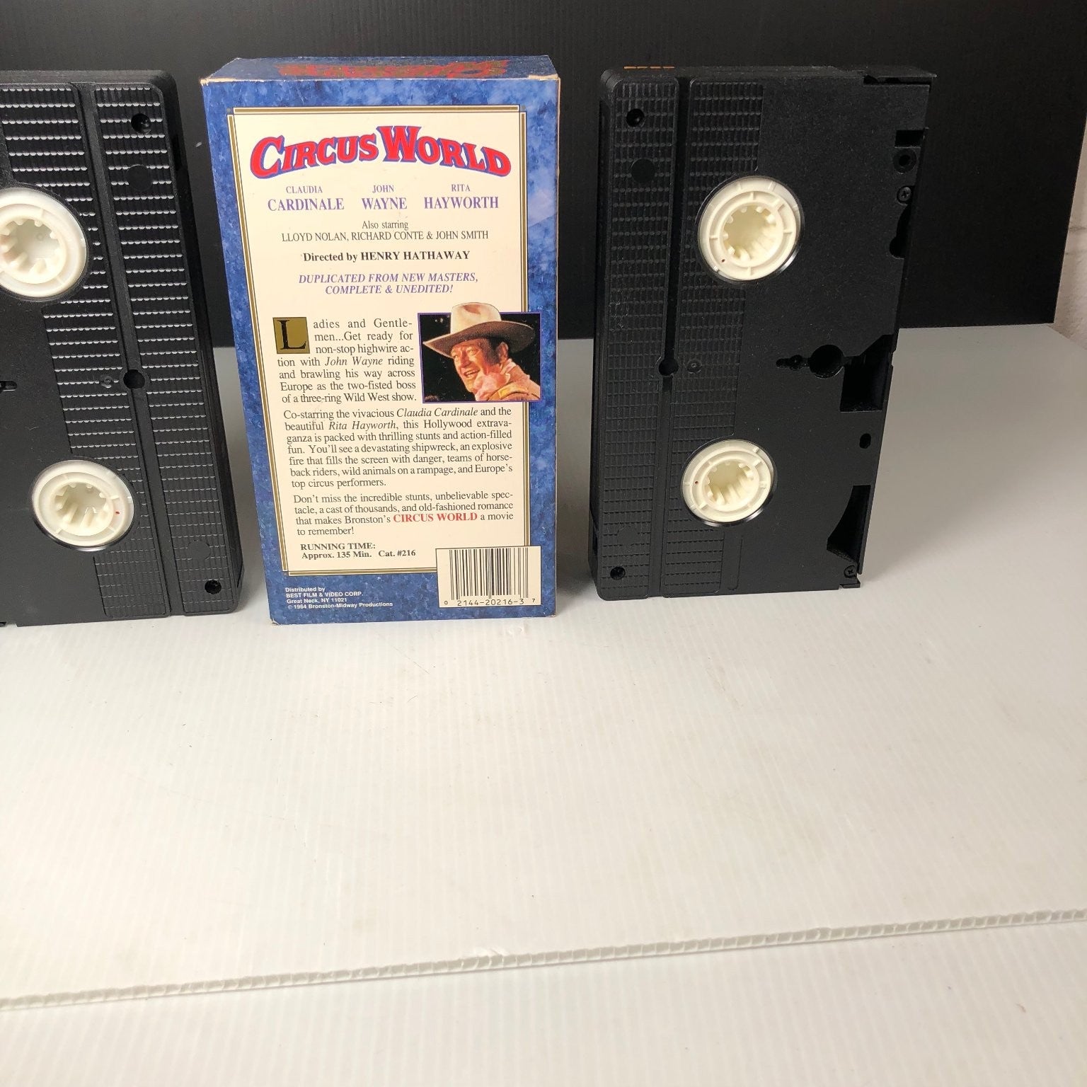 Circus World VHS 1964 Western John Wayne Original Release Best Film