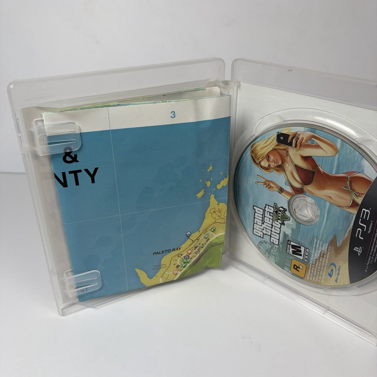 Grand Theft Auto V (PlayStation 3, 2013) CIB With Map