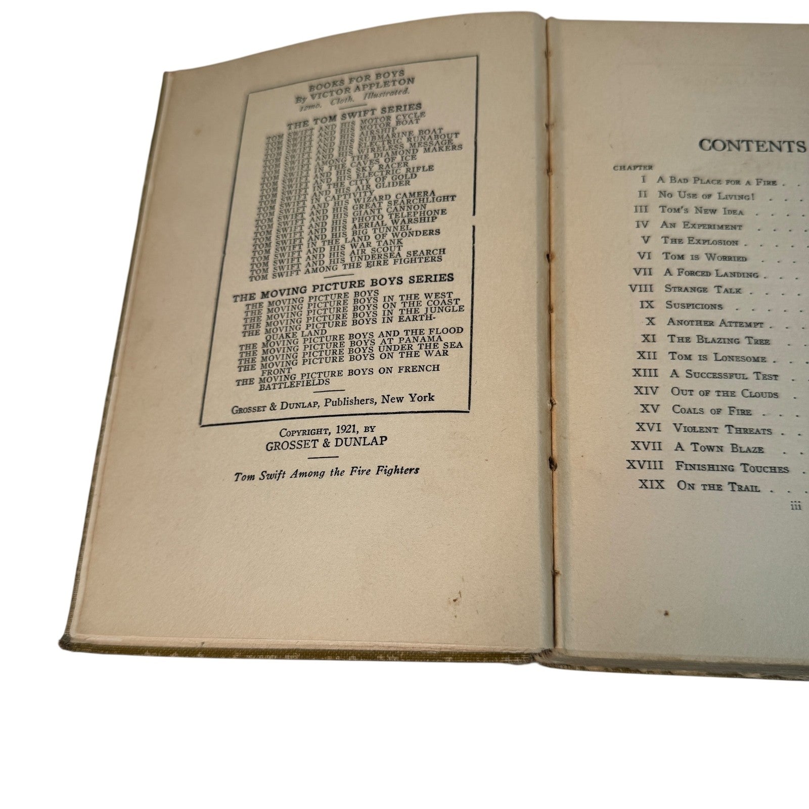 Lot of Antique 1920s 1st Print Hardcover Tom Swift & Don Sturdy Books Appleton