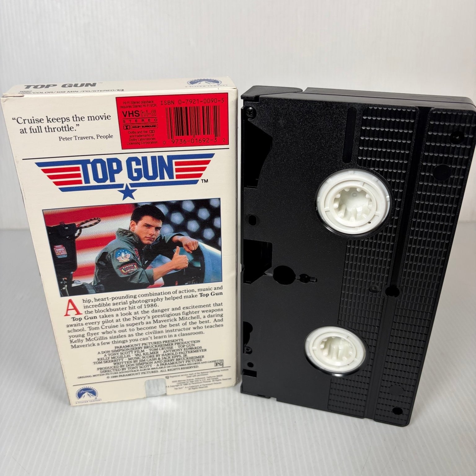 Top Gun VHS 1986 Action Adventure Tom Cruise Paramount Original Release