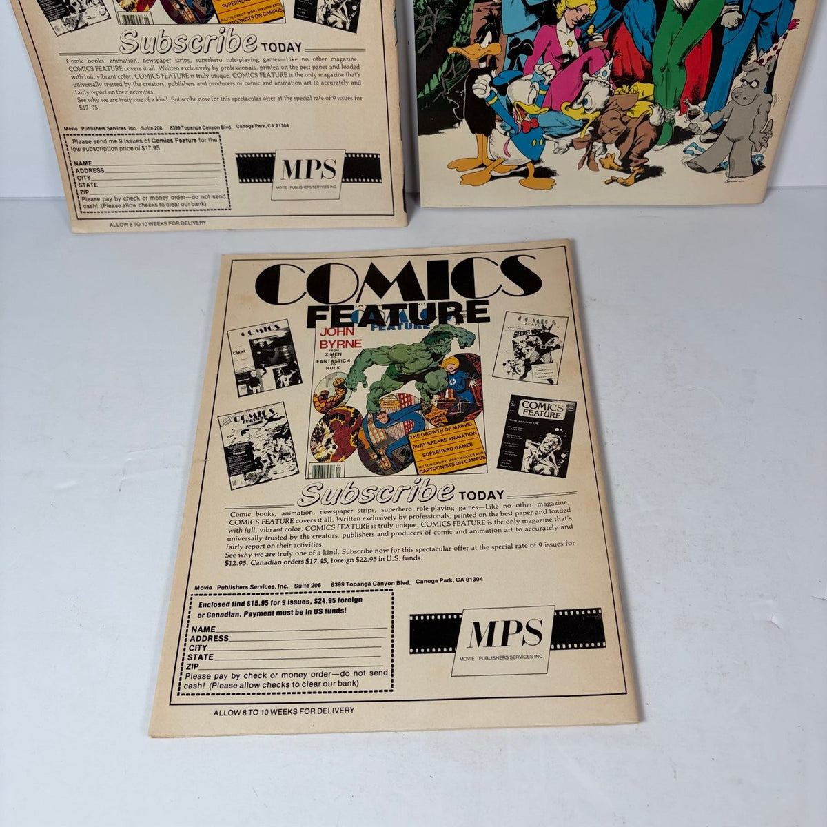 Stan Lee Comics Feature Magazine Lot (3) X-Factor Blue Beetle 50th Anniversary