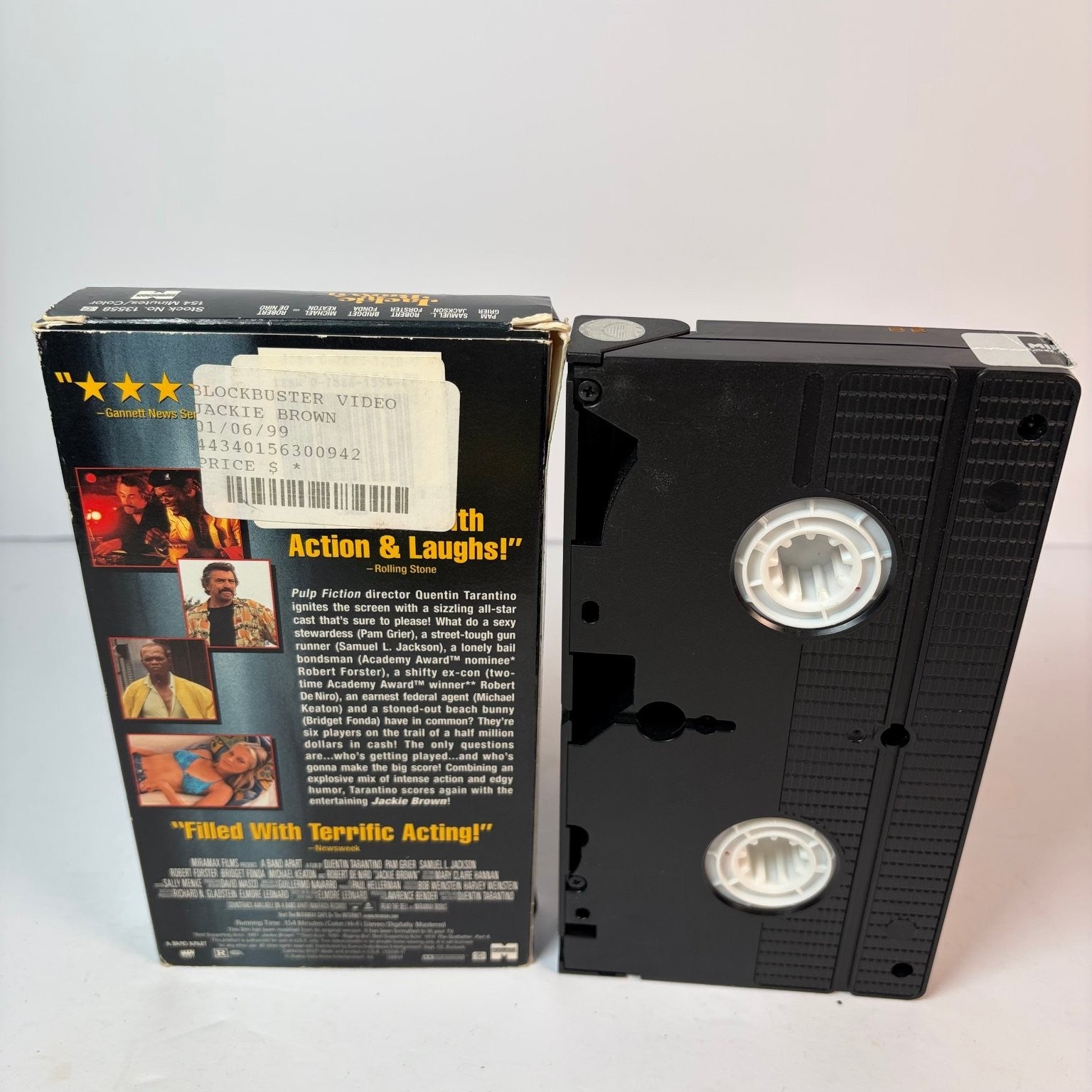 Jackie Brown VHS 1997 Crime Thriller Tarantino Miramax