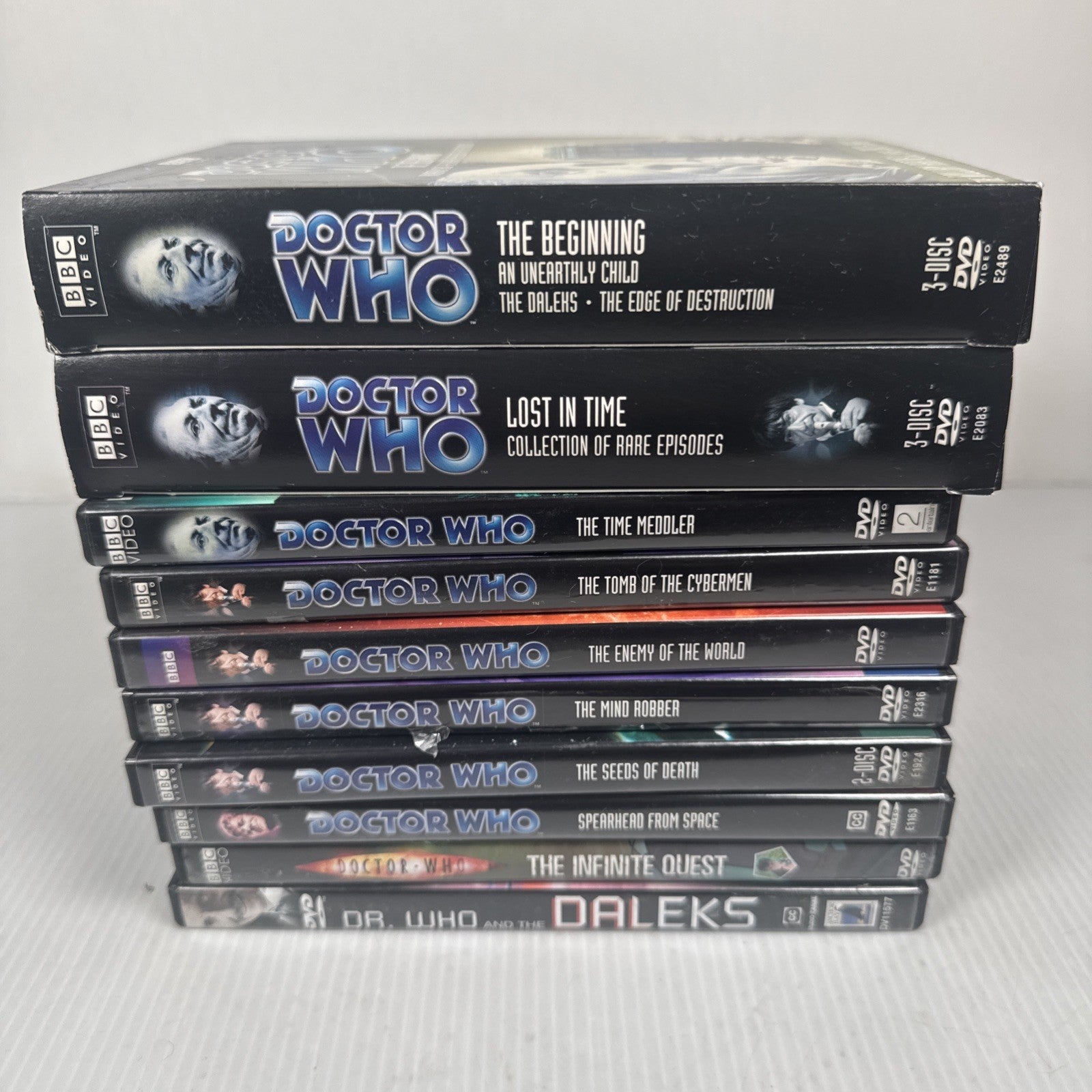 Mixed Lot Of 12 Doctor Who DVDs Early Years & Movies US Releases NTSC