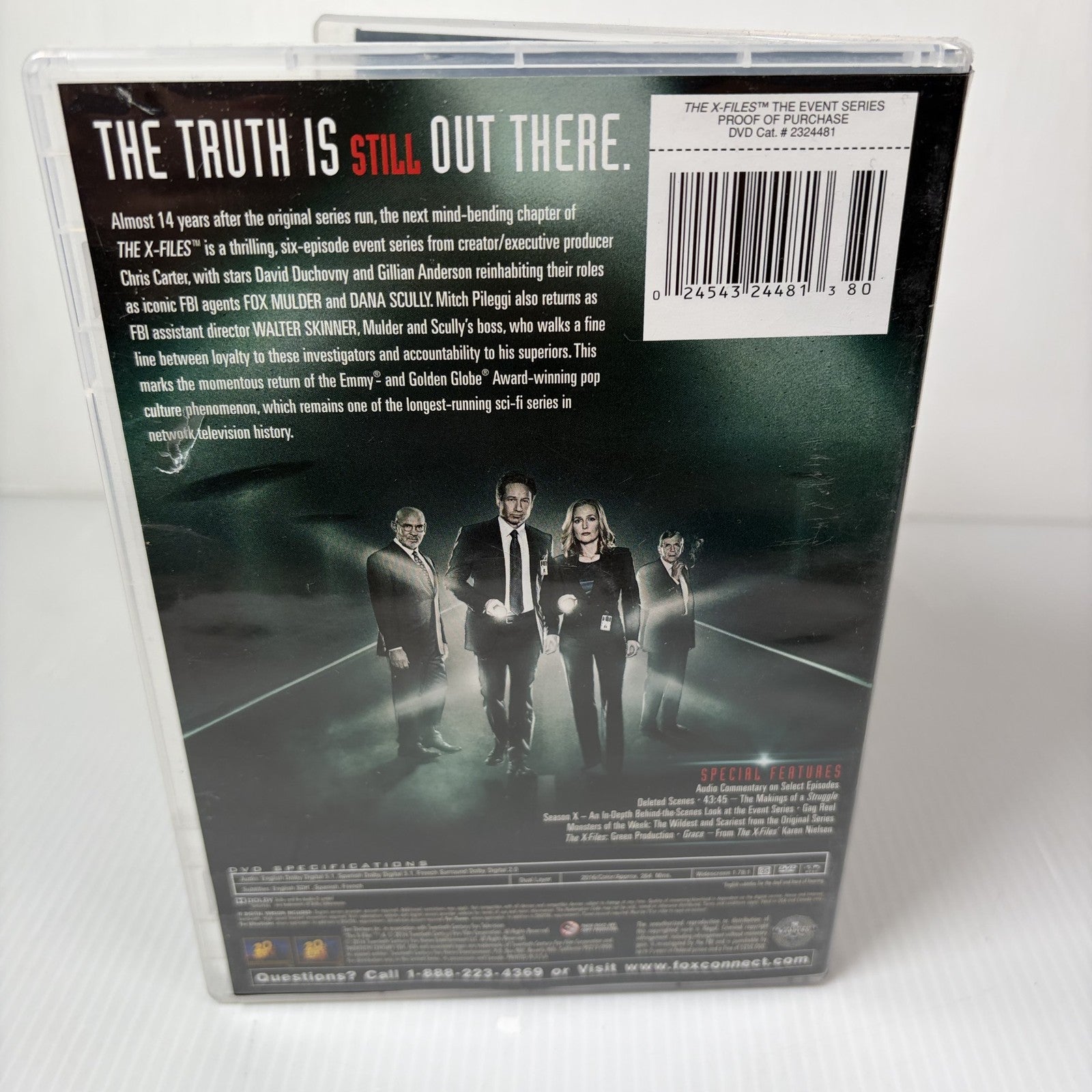 The X-Files The Event Series DVD 3-Disc Set David Duchovny Gillian Anderson
