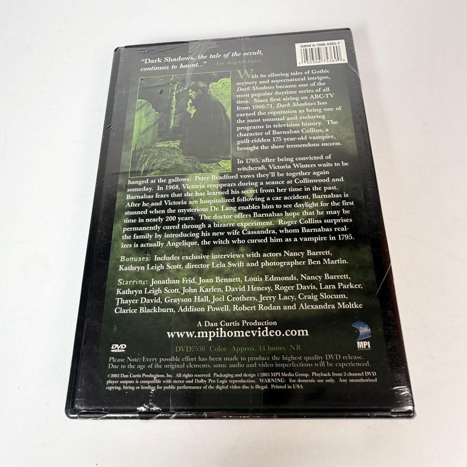 Dark Shadows DVD Collection 7 (2003) Classic TV Series, Barnabas Collins, 4-Disc