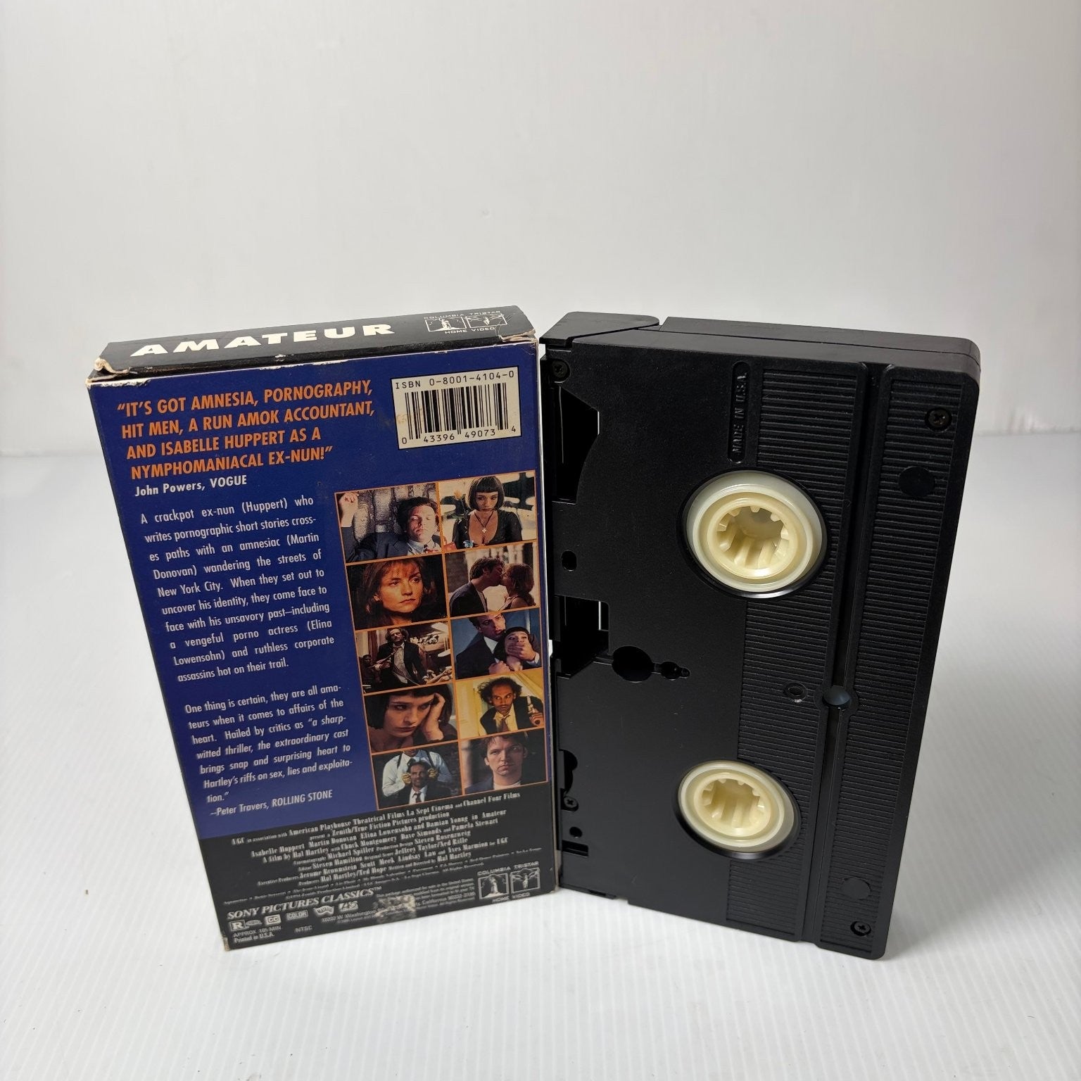 Amateur VHS 1994 Dark Comedy Drama Isabelle Huppert Hal Hartley Sony Pictures
