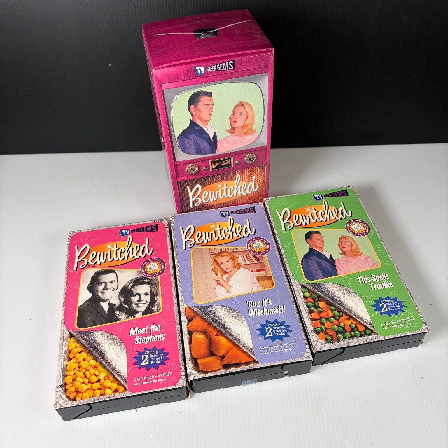 Bewitched VHS TV Comedy Classic 3-Tape Set TV Screen Gems Columbia