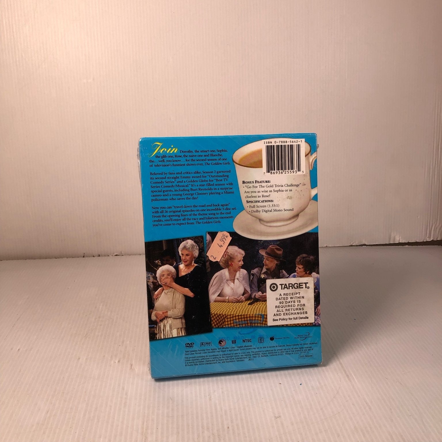 The Golden Girls: The Complete Second Season DVD 2005 Bea Arthur Betty White