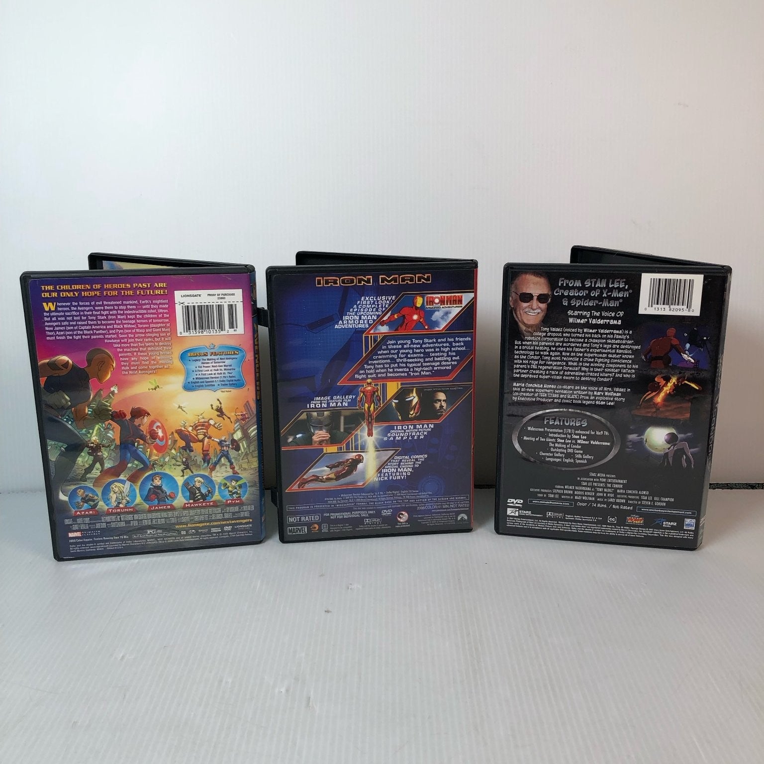 Lot of 9 Superhero & Comic Book Animated DVDs X-Men, He-Man, Hellboy & More