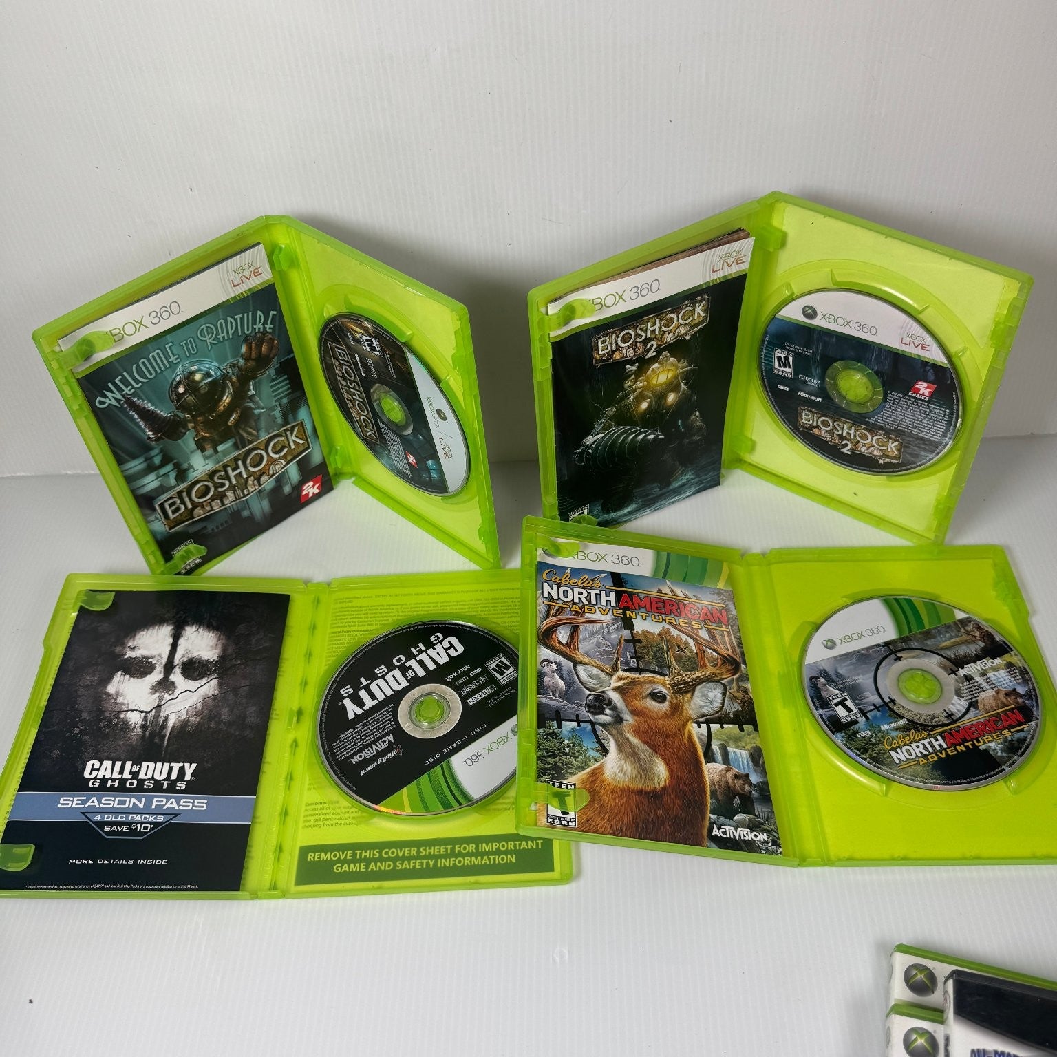 Mixed Lot of 20 Retro Games NES, Genesis, Xbox 360 & More Bioshock, Cabela's