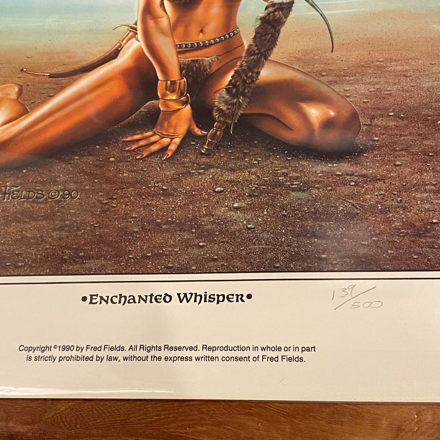 Enchanted Whisper AD&D Dragon Limited Print Signed 139/500 Fred Fields 15x11.5