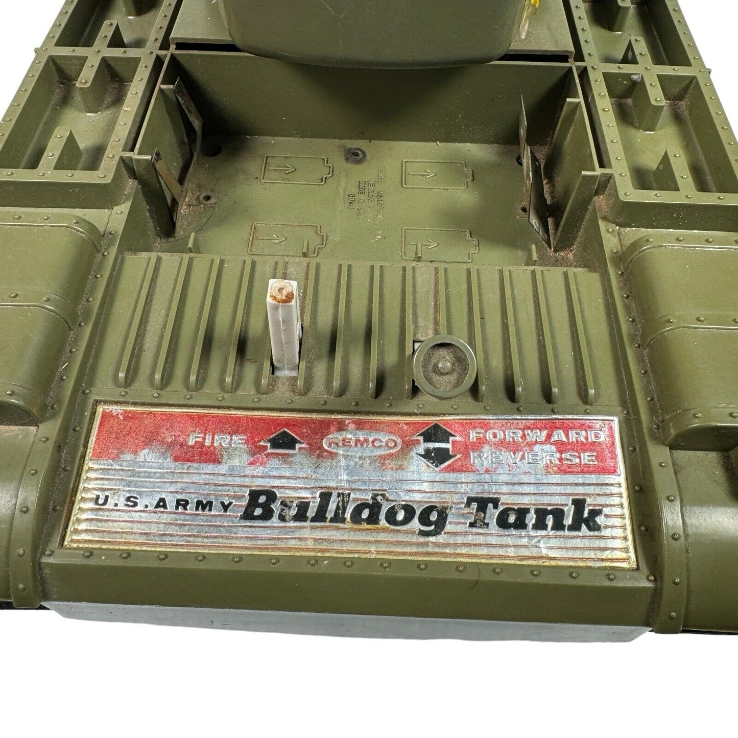 VTG 1960s Battery Operated REMCO U.S. Army Bulldog Tank USA As Is Not Working