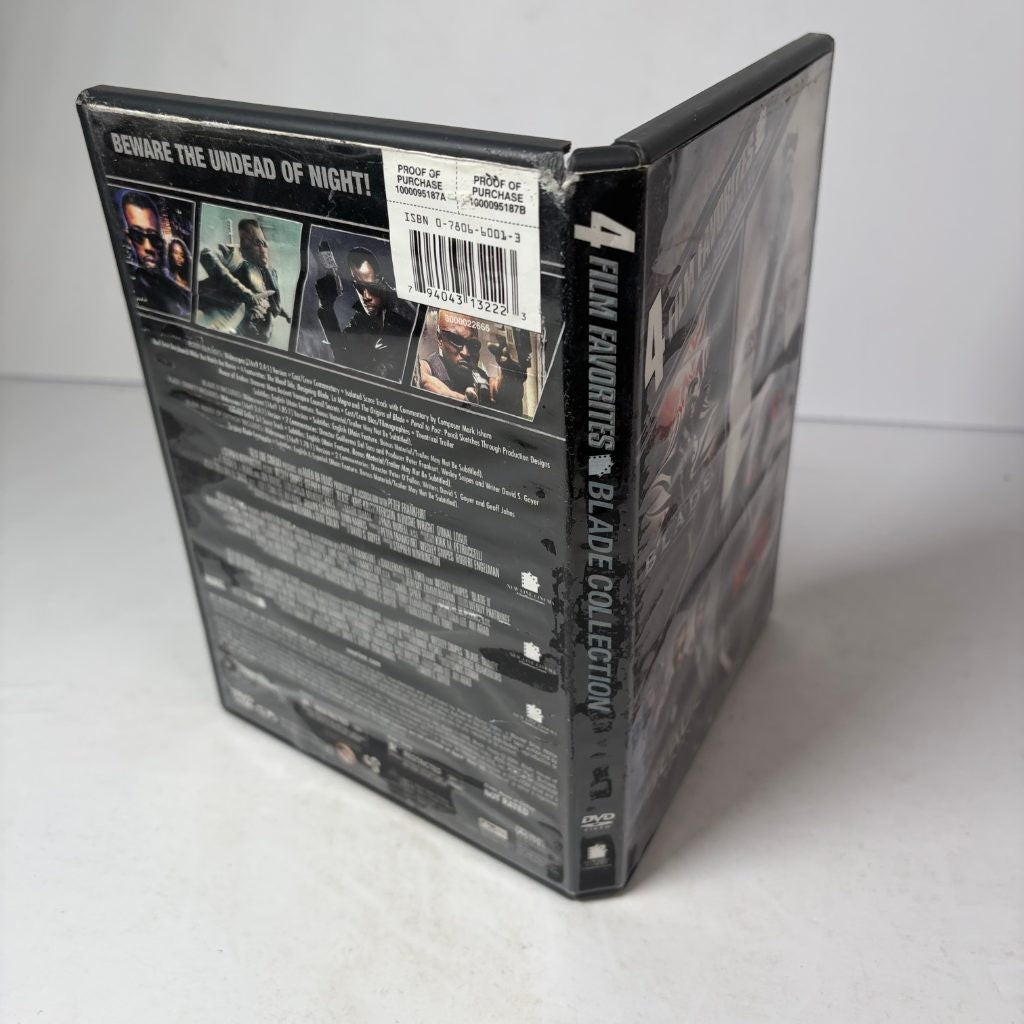 4 Film Favorites Blade Collection DVD Wesley Snipes Blade Trilogy + House of Cht
