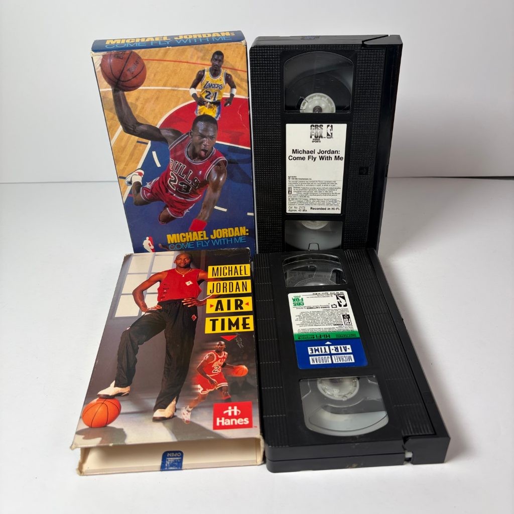 Michael Jordan VHS Lot Come Fly With Me Air Time Basketball Bloopers Rams Slams