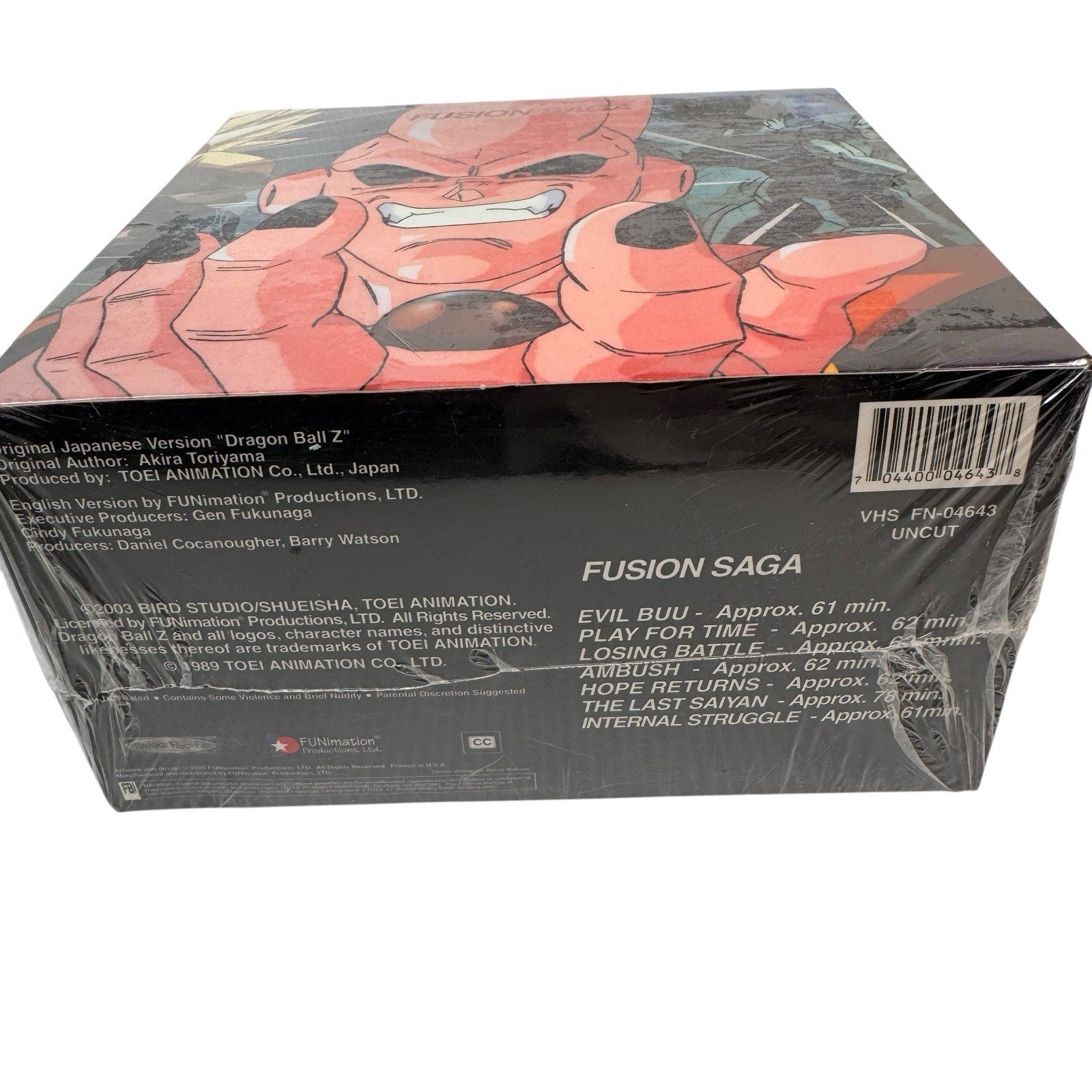 Dragon Ball Z FUSION Saga VHS Box Set UNCUT Rare Collectible DBZ Tapes Sealed