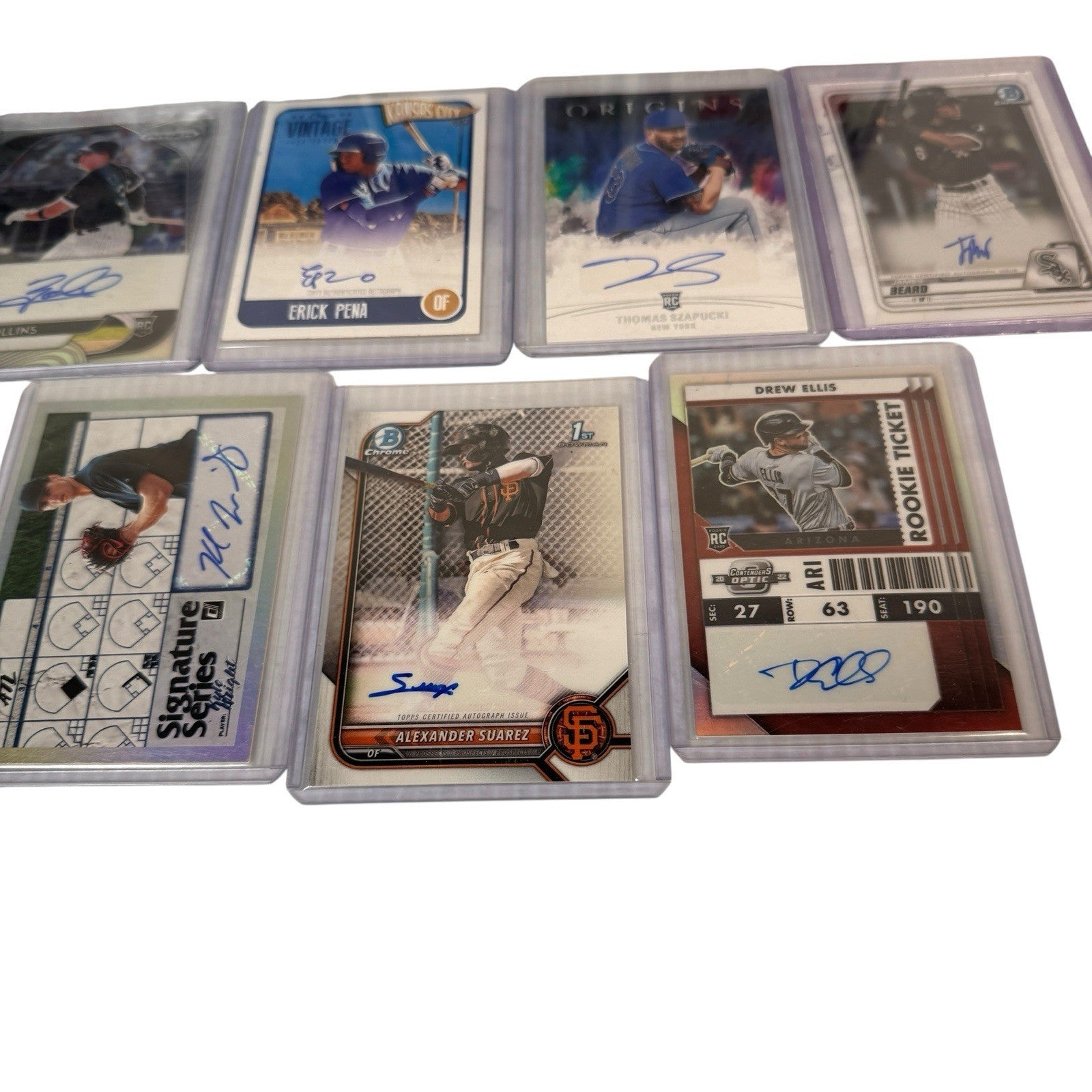 Lot Of 12 Baseball Autograph & Relic Cards Ryan Jeffers, Erick Pena & More