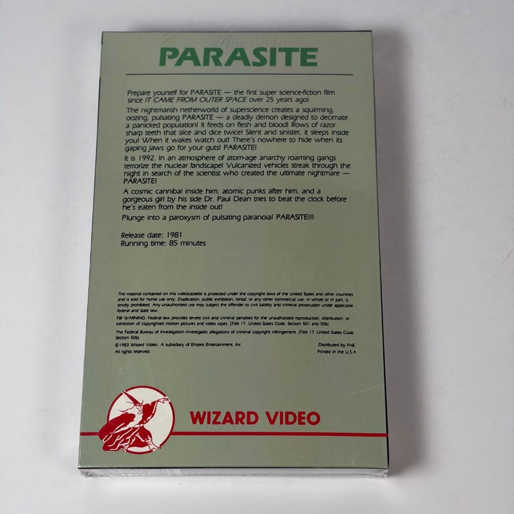 Parasite VHS Wizard Video Full Moon Limited Ed 2026 Big Box Demi Moore Horror