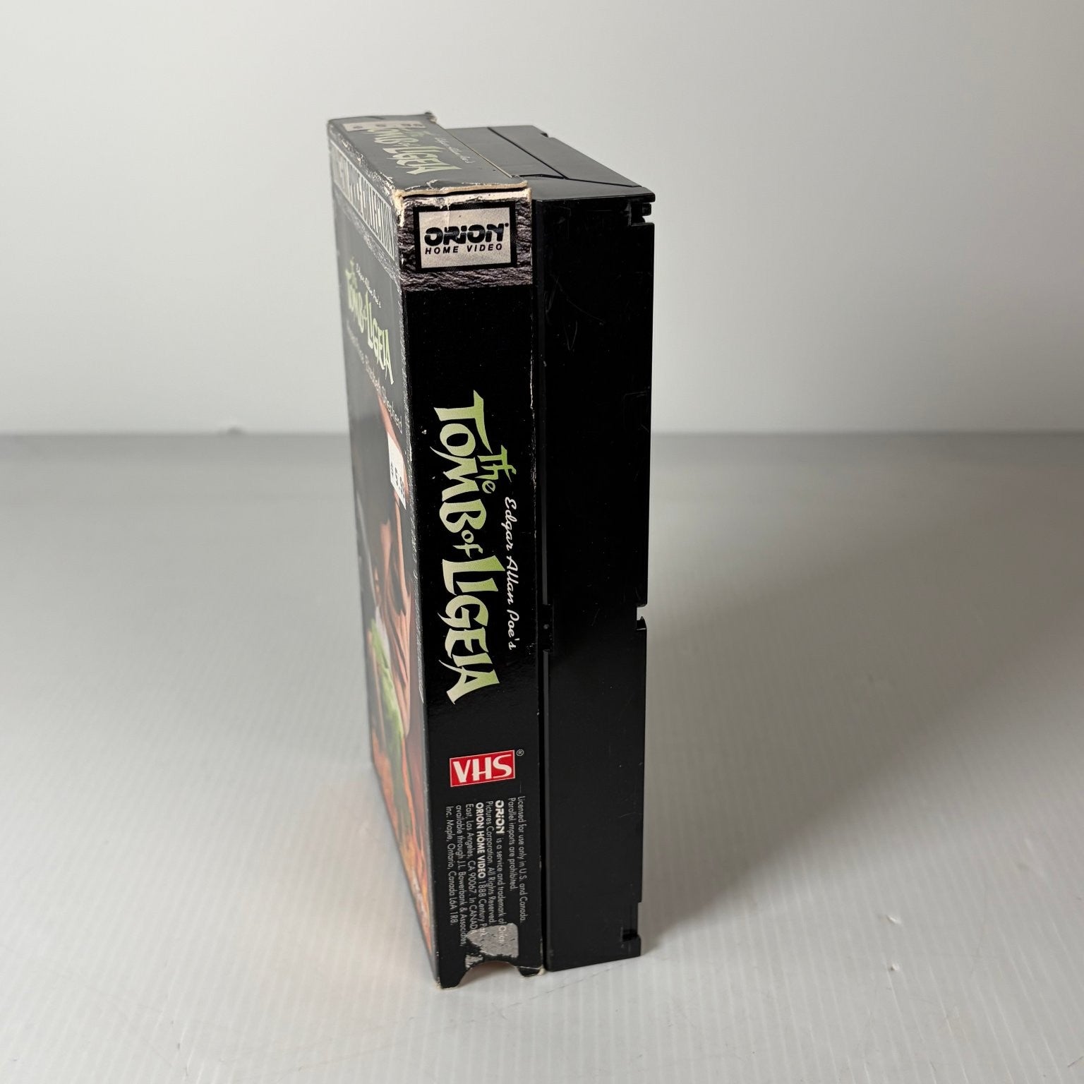 The Tomb of Ligeia VHS 1964 Horror Vincent Price Collection Orion Home Video