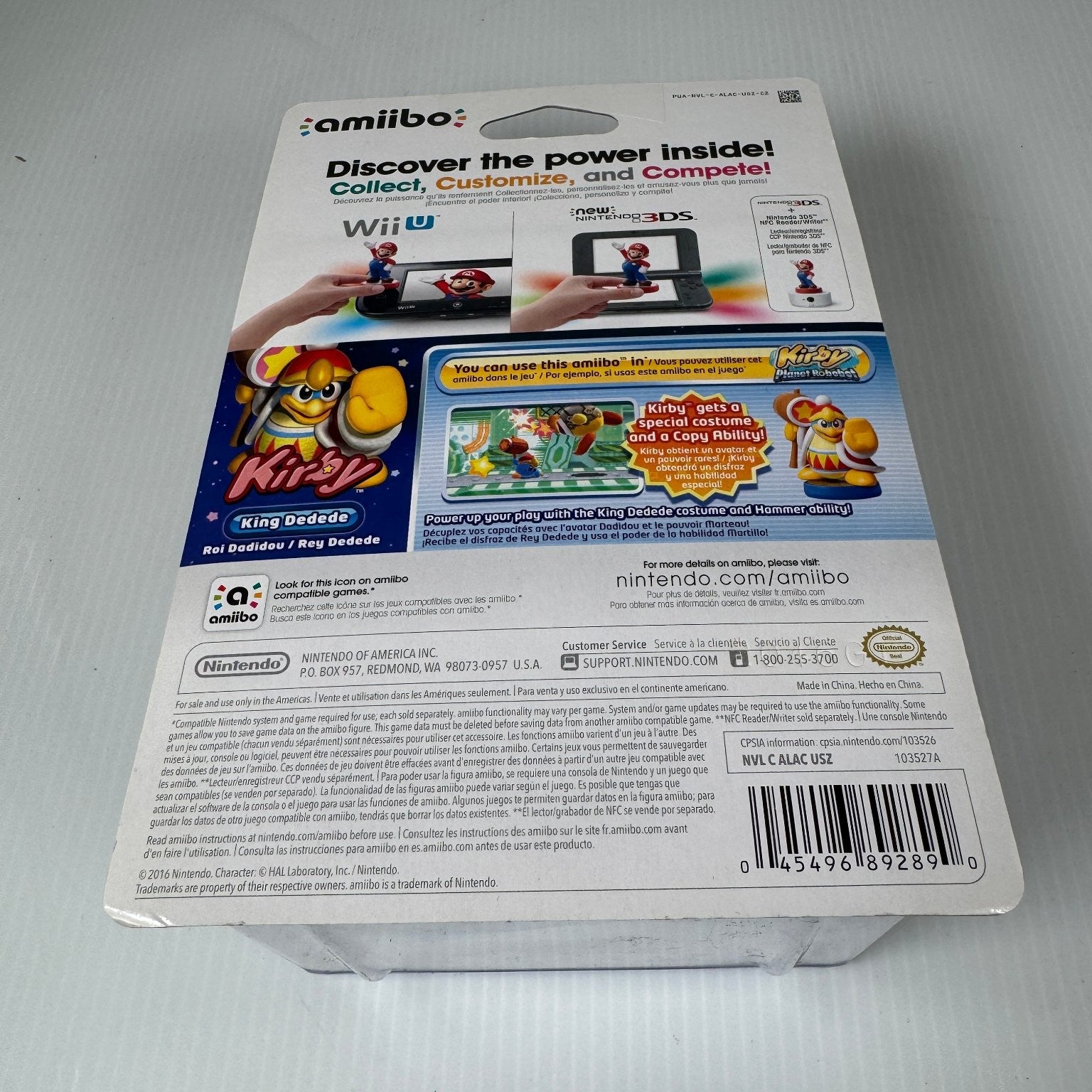 Nintendo Kirby King Dedede Amiibo Figure Wii U New Nintendo 3DS