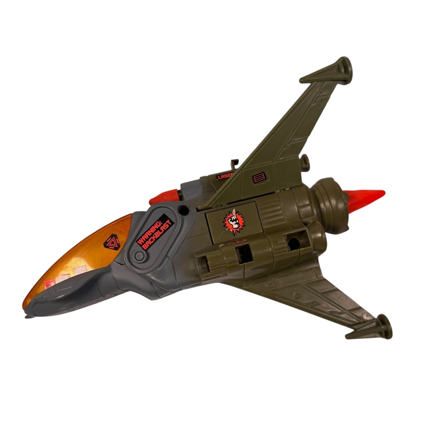 Vintage Battletech Banshee Vehicle with Sakamoto Pilot Incomplete Tyco Figure