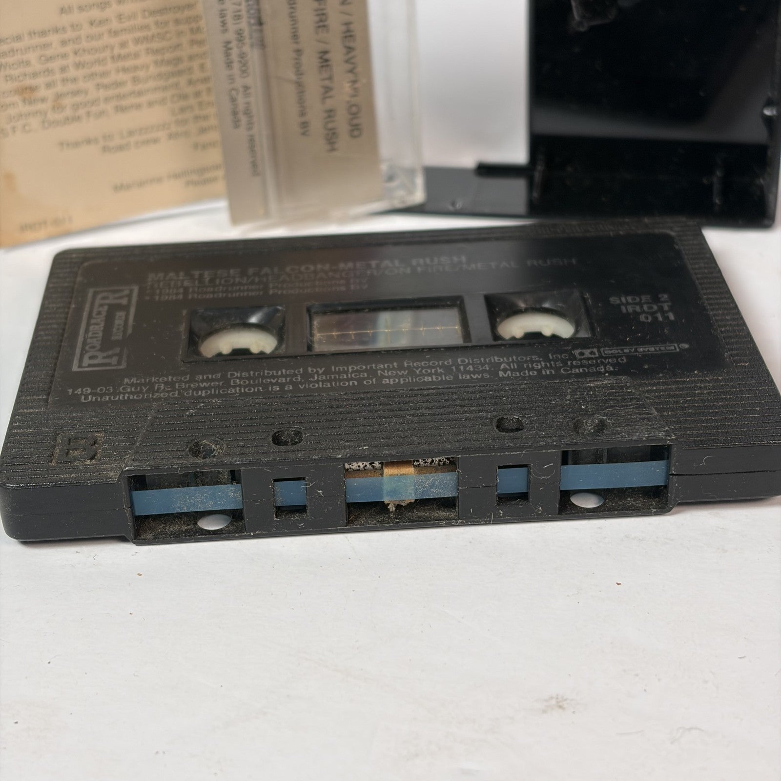 Maltese Falcon Metal Rush Cassette Tape 1984 Roadrunner Records CrO2 Heavy Metal