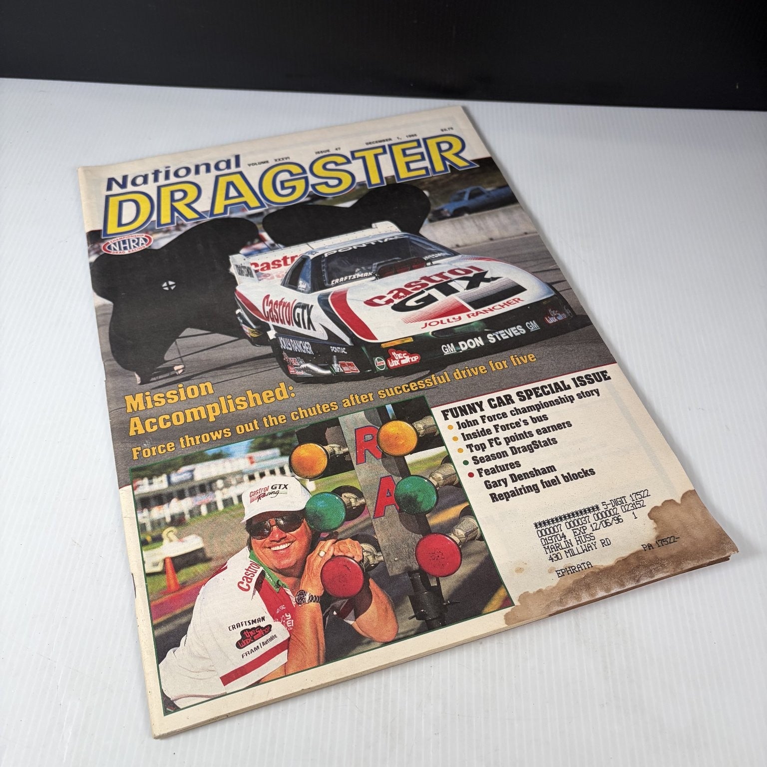 Lot of 9 National Dragster Magazine September - November 1995 NHRA Racing