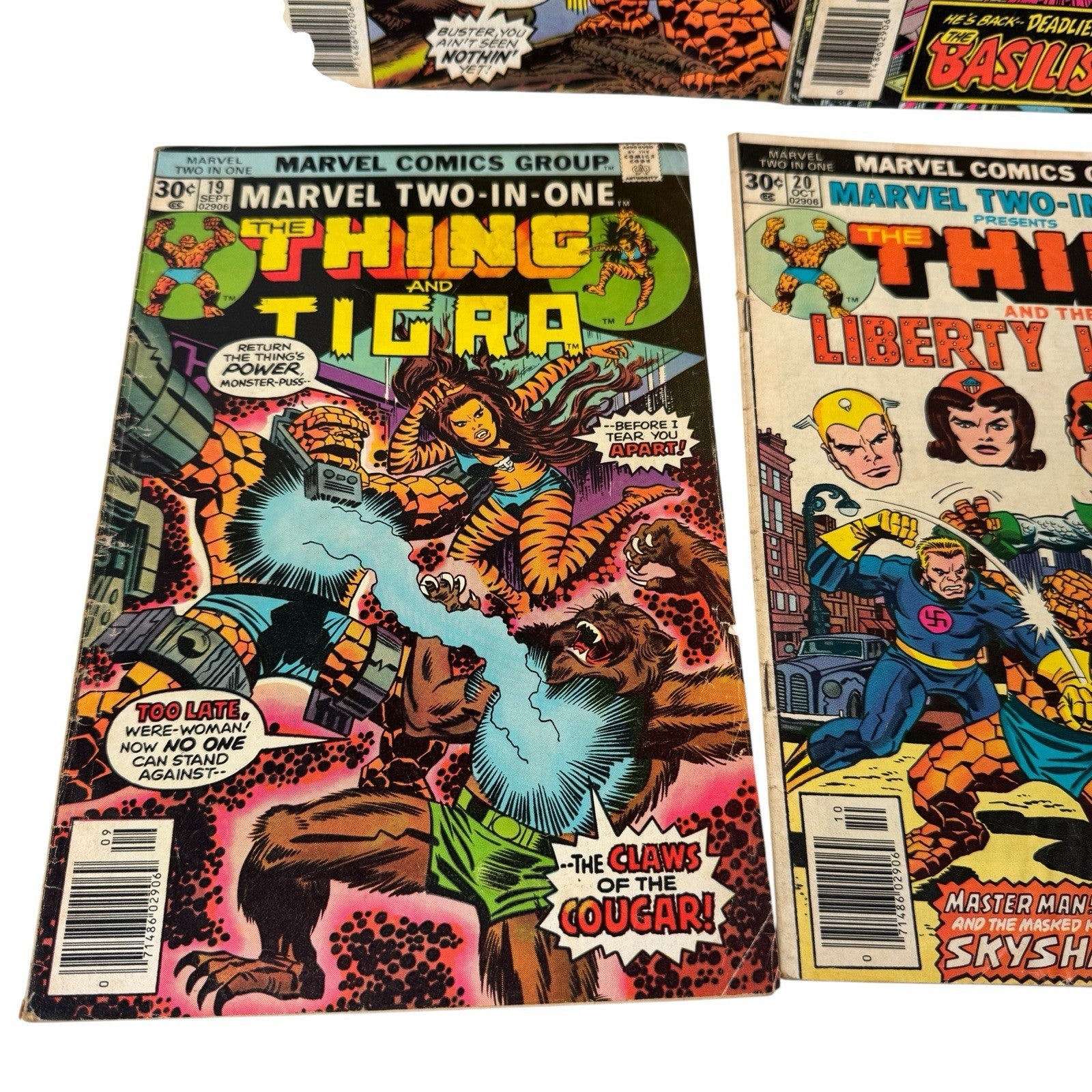 The Thing Marvel Two-In-One Lot of 10 Issues 16-20, 28, 55, 58, 60, 61