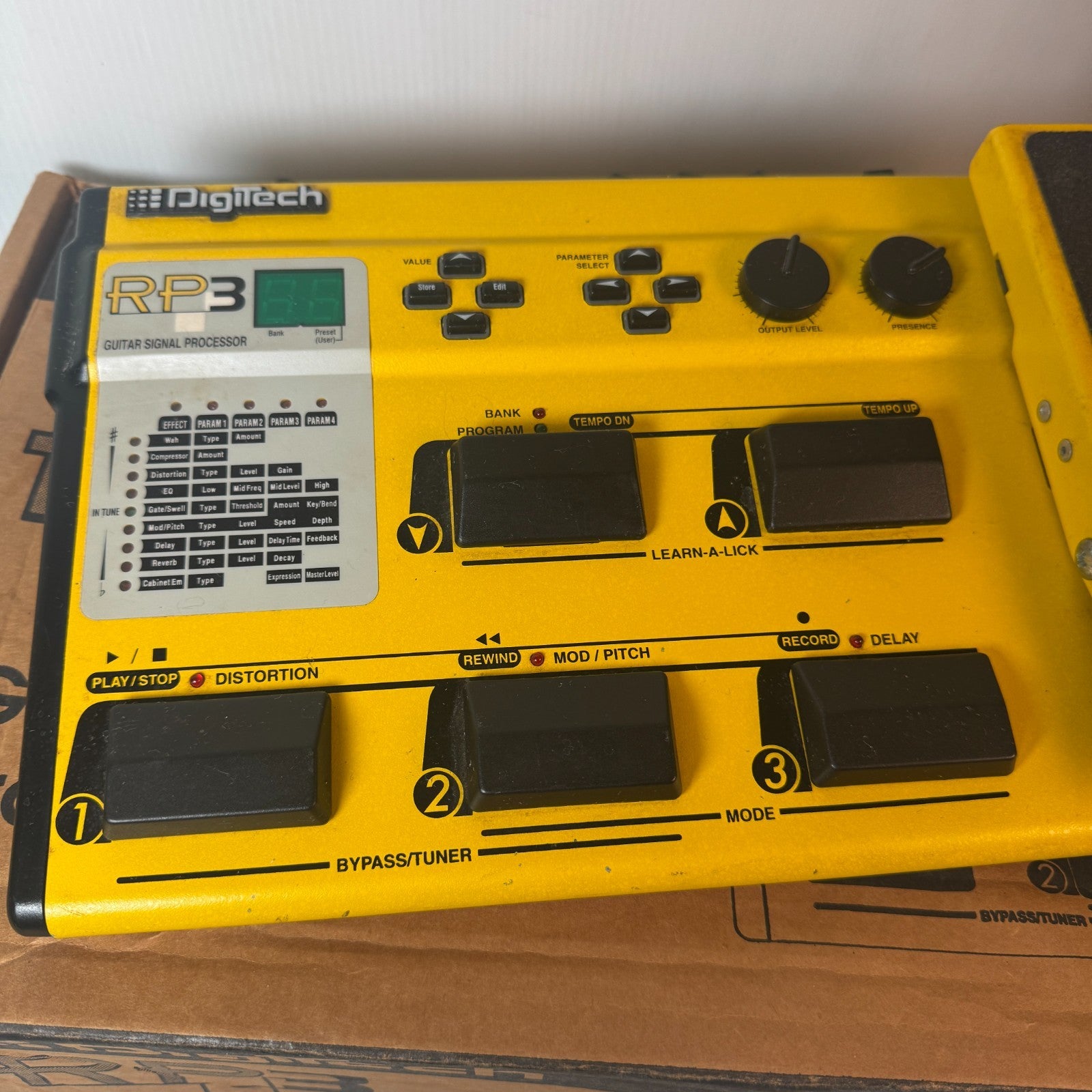 Digitech RP-3 RP3 In Box Multi Effects Unit Pedal Working Tested