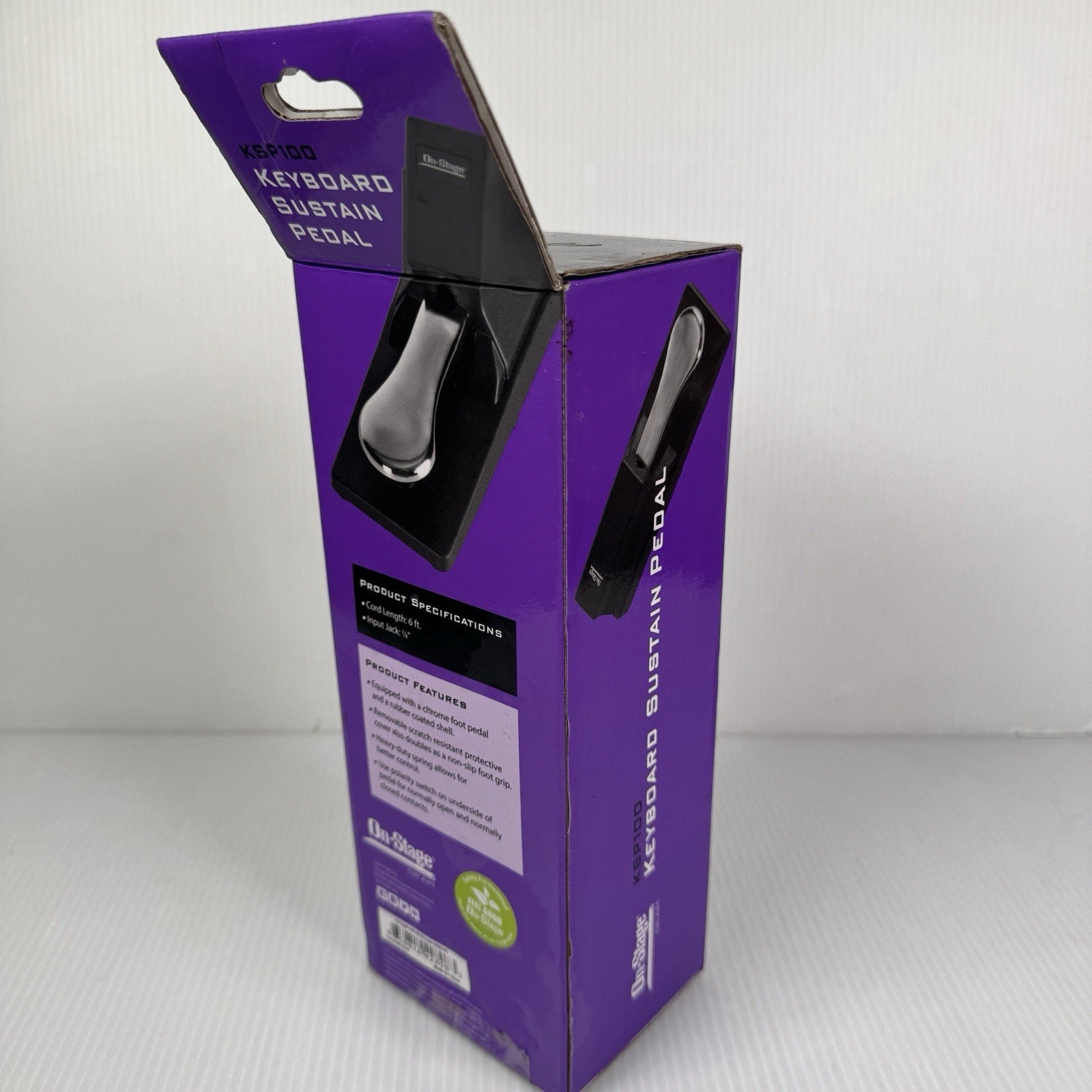 On Stage Gear KSP100 Universal Piano Style Electronic Keyboard Sustain Pedal