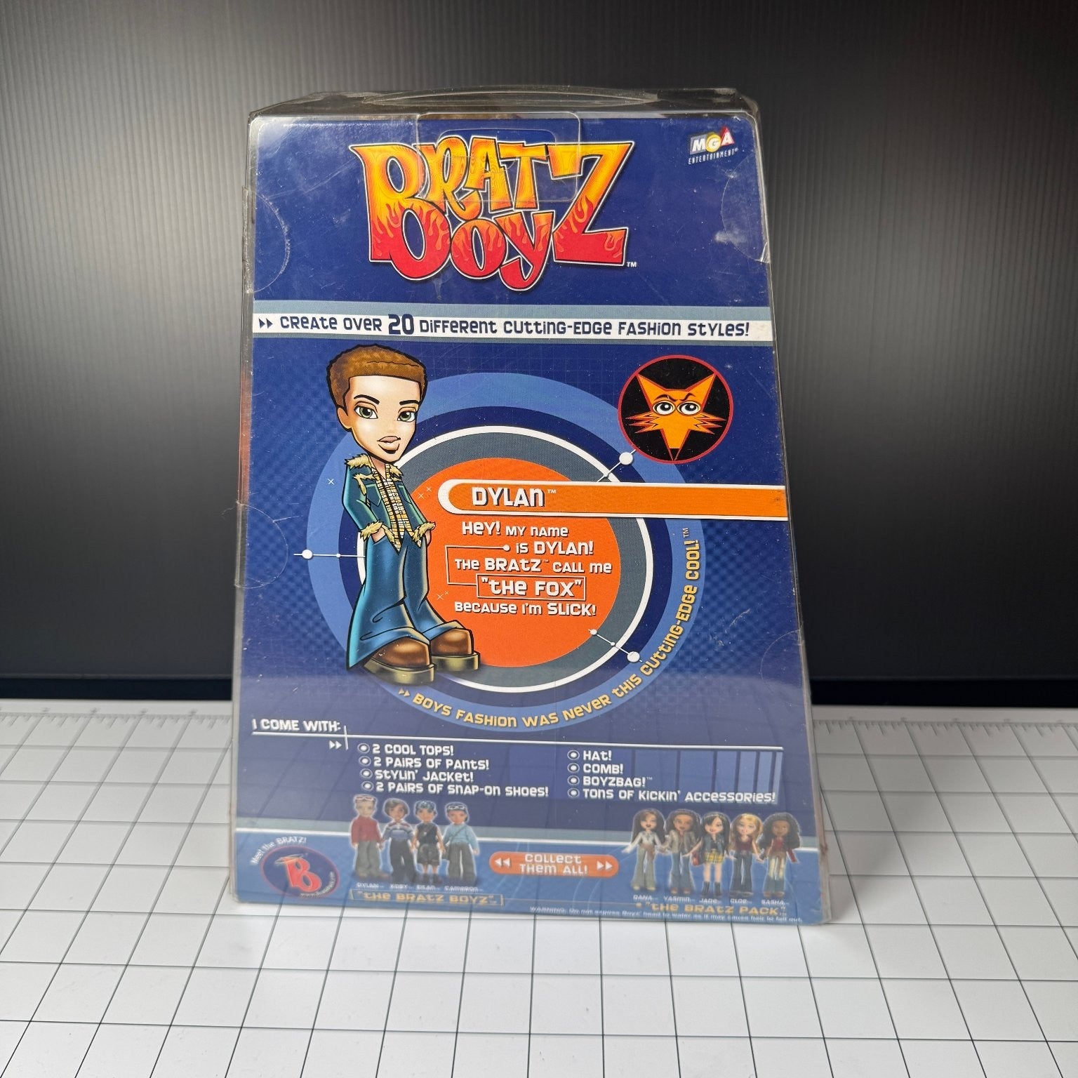 MGA Bratz Boyz Dylan Action Figure Nu-Cool Collection 8 Inch Sealed 2003 TOTY
