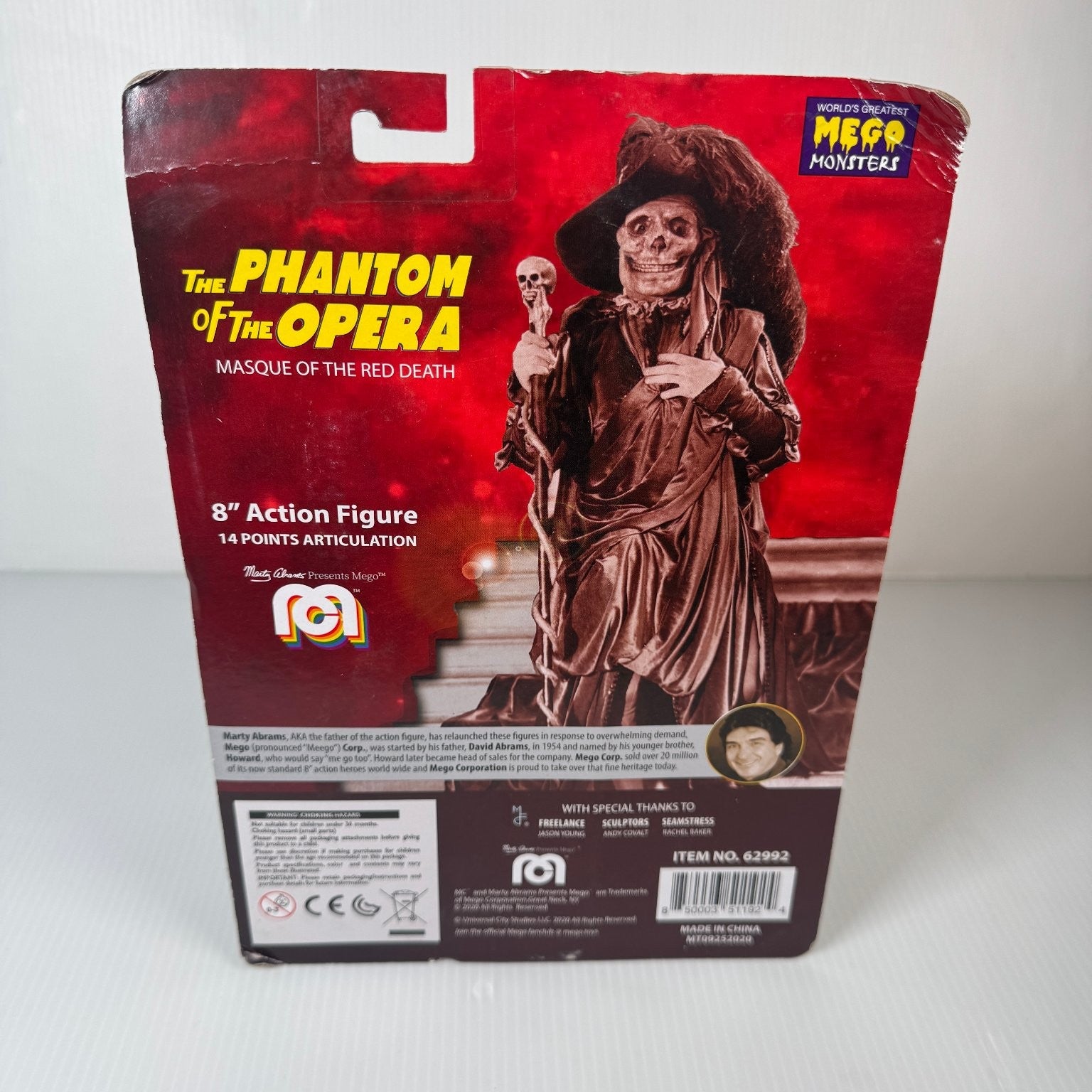 Mego Phantom of the Opera 8in Action Figure Masque of the Red Death