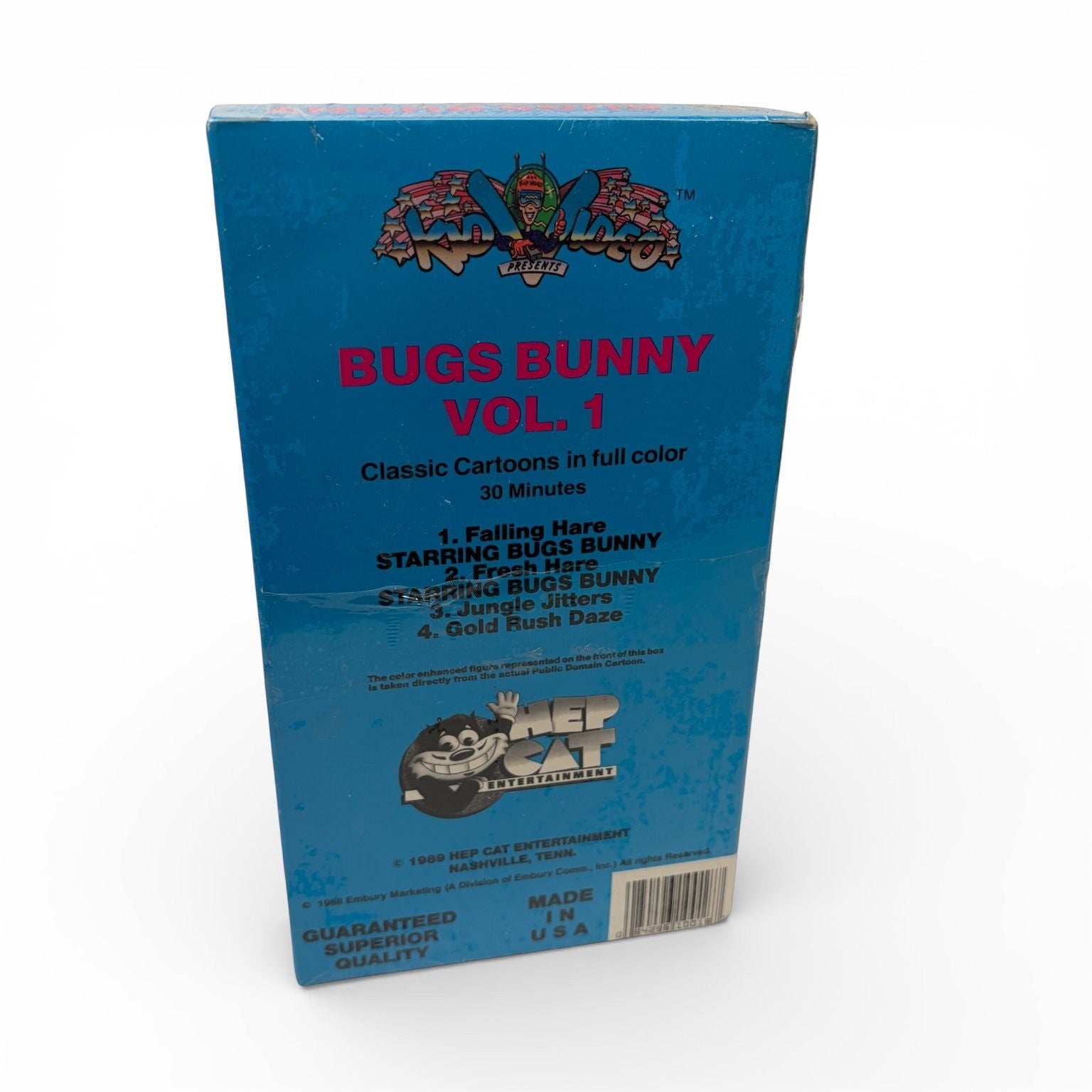 Bugs Bunny Vol 1 VHS 1989 Classic Animated Cartoons Hep Cat Entertainment
